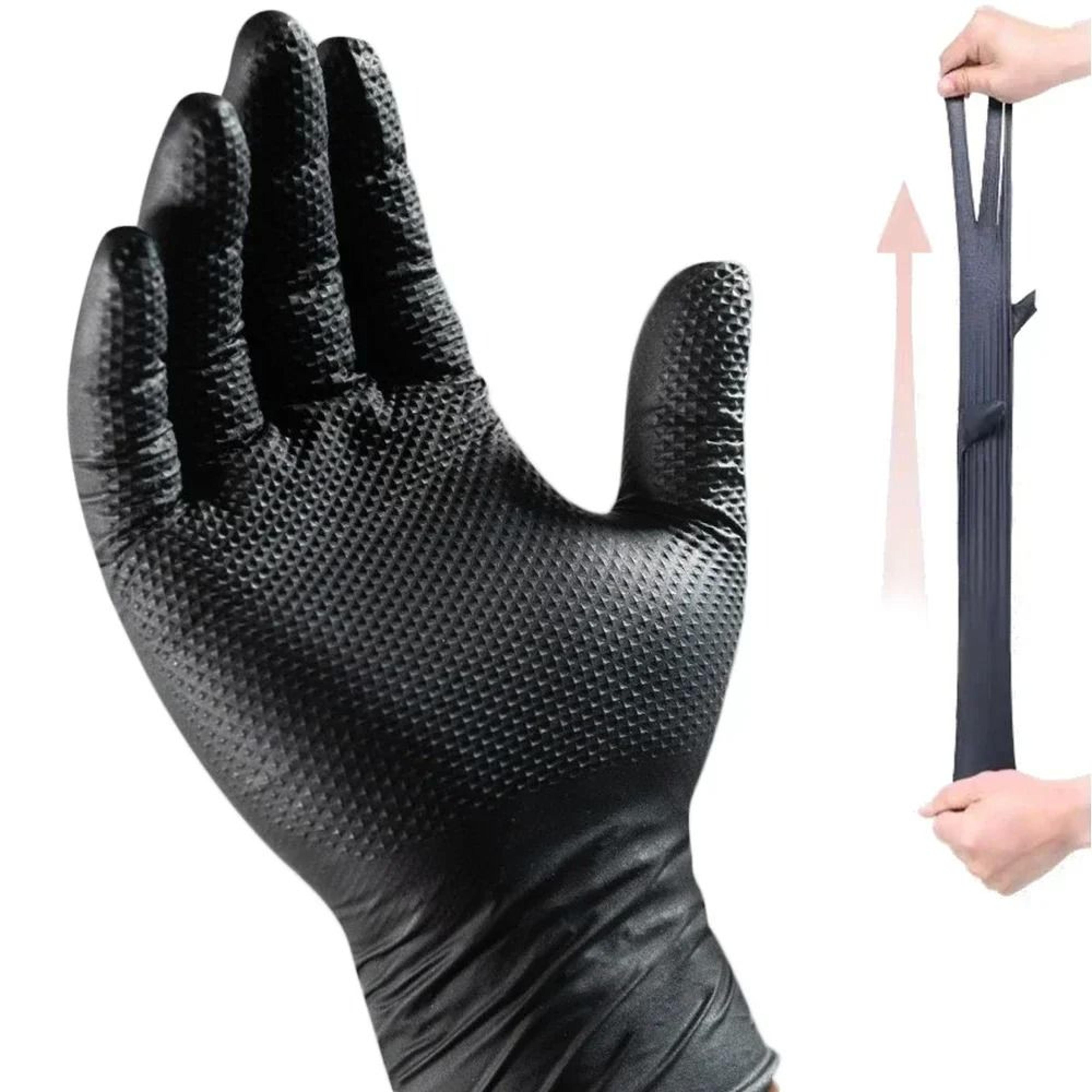 Heavy Duty 8 Mil Nitrile Gloves For Work And Cleaning 0