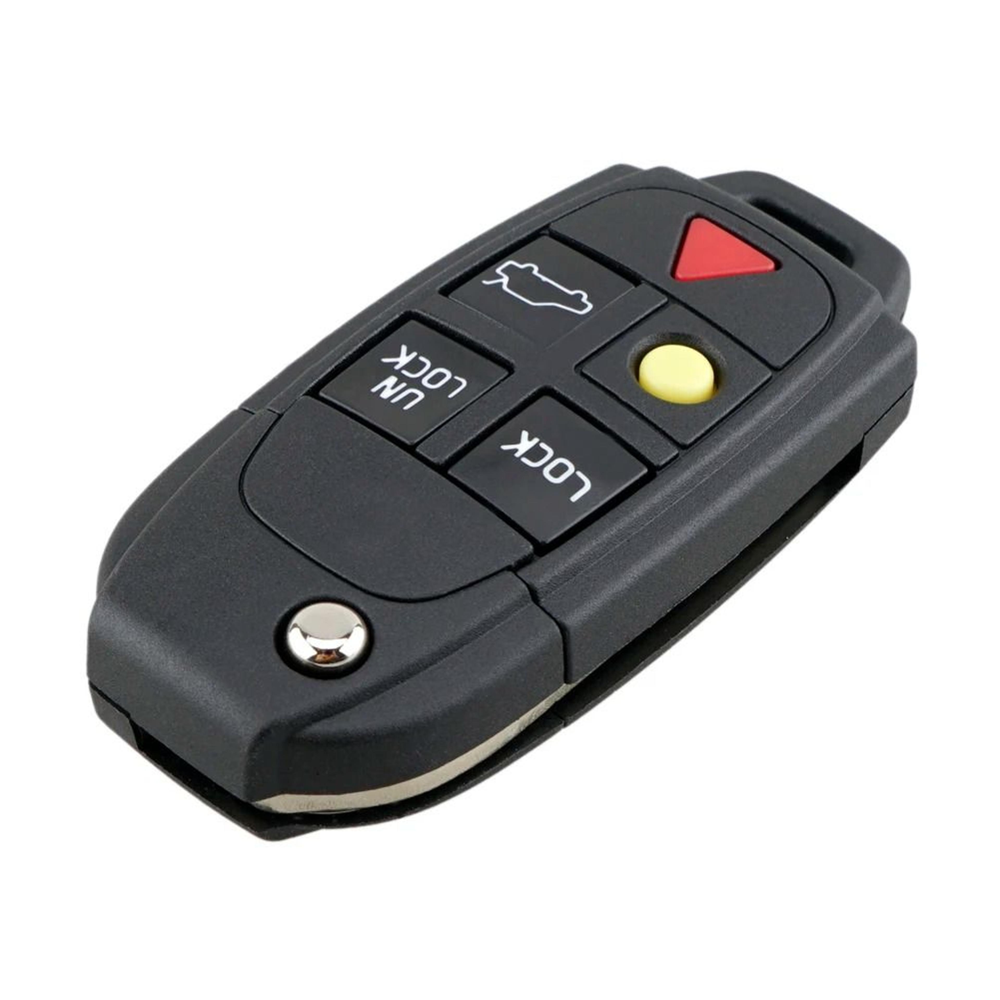Volvo 5 Button Flip Car Key Case Replacement Shell 0