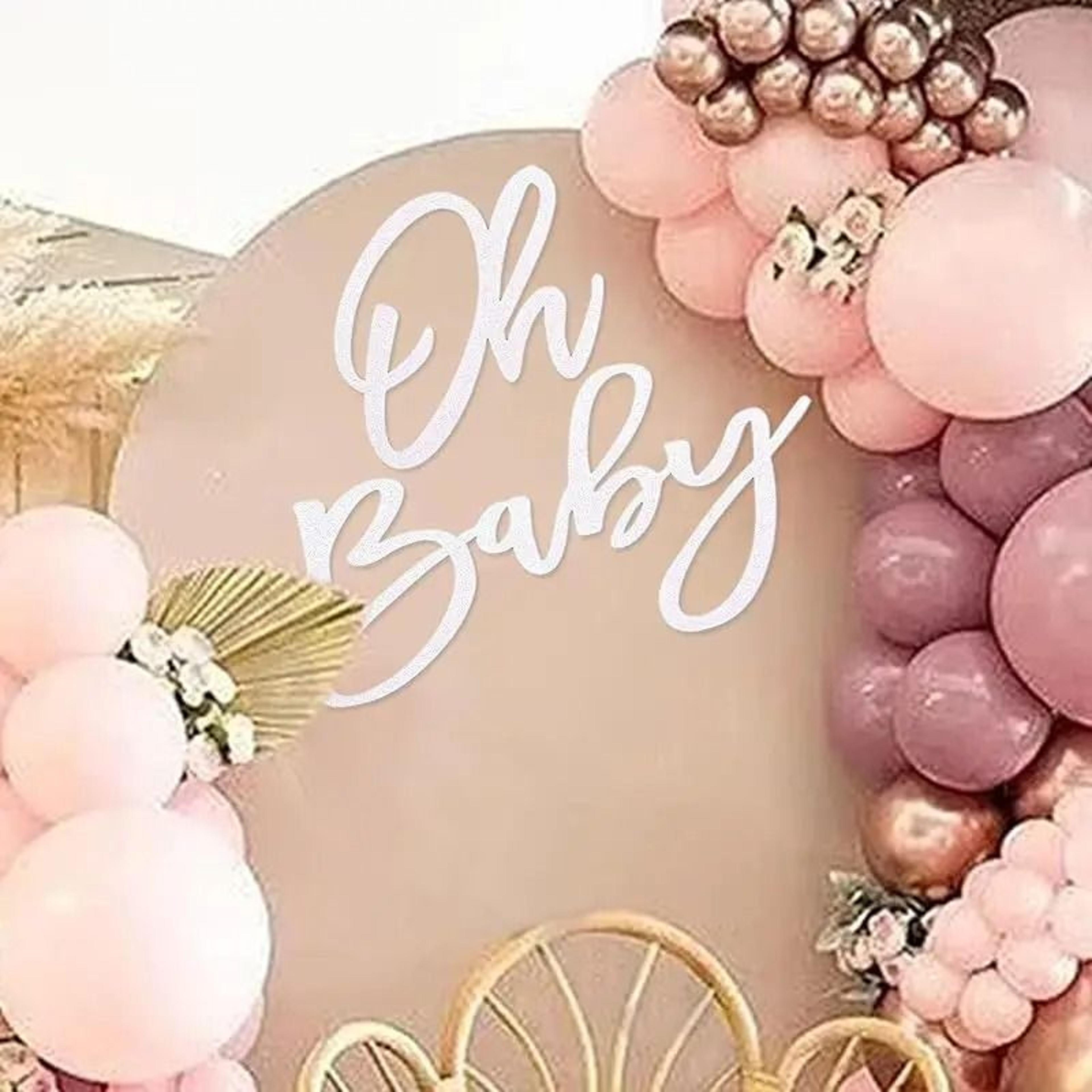 Oh Baby Felt Sign For Baby Shower Backdrop 1