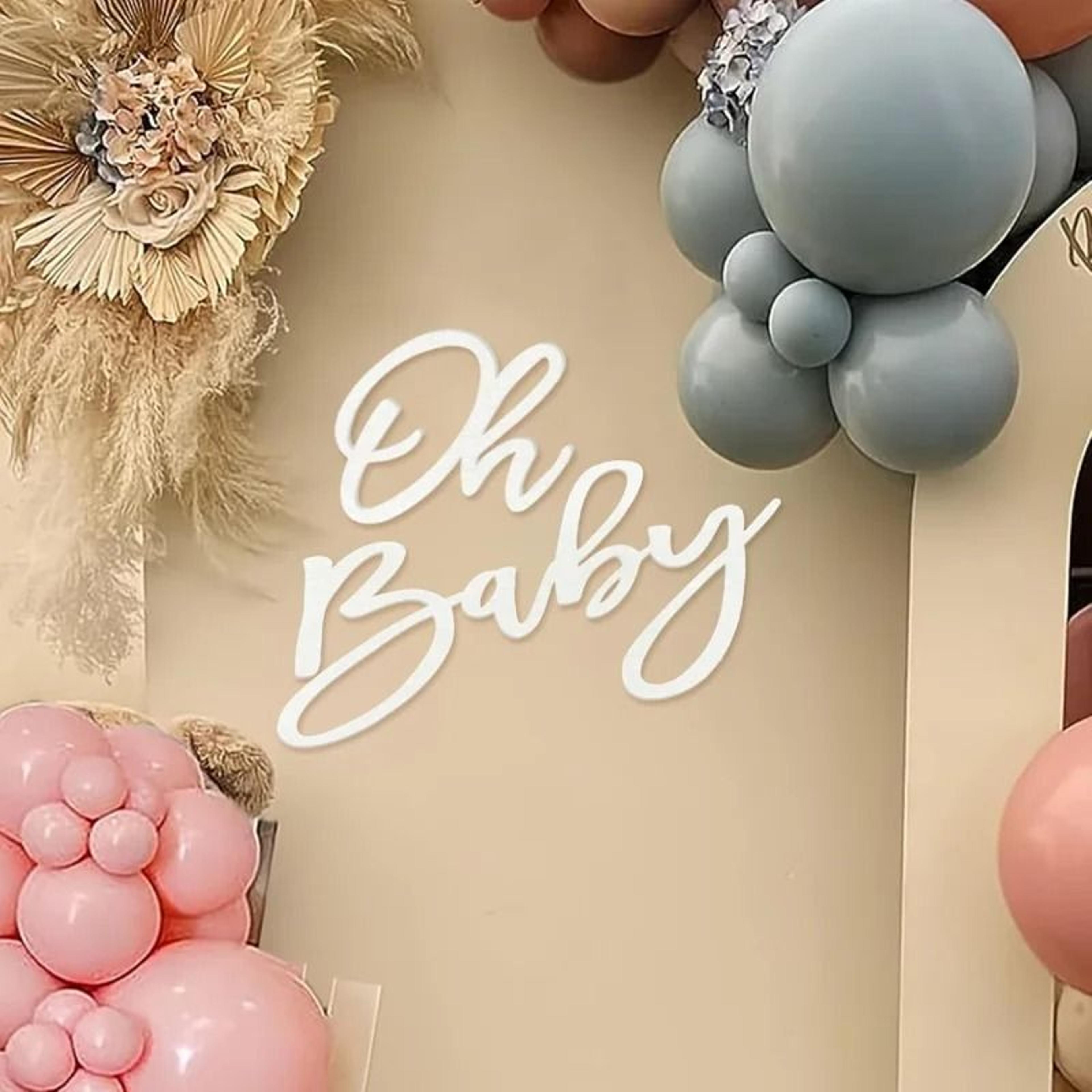 Oh Baby Felt Sign For Baby Shower Backdrop 5