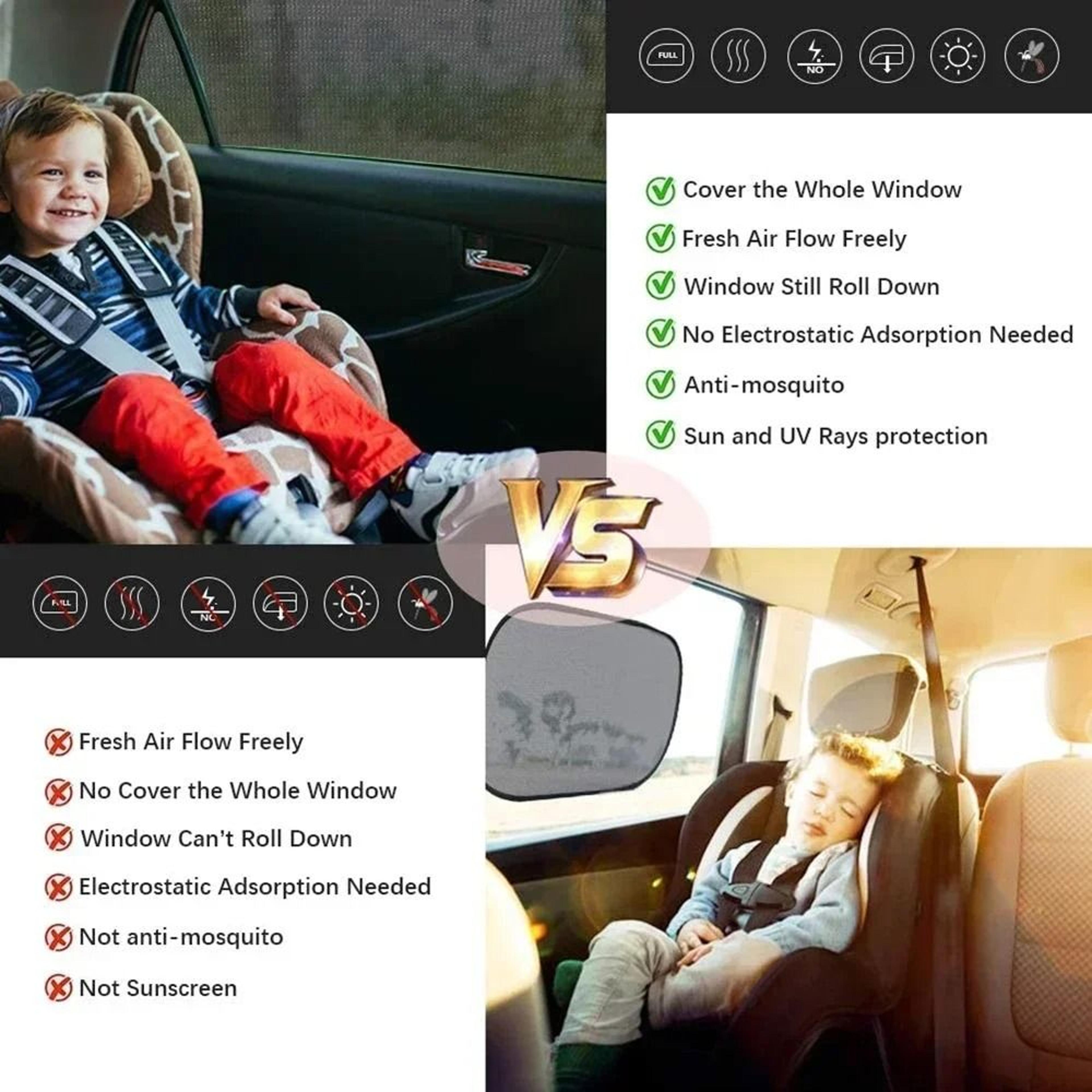 Car Mosquito Net Window Sunshade Curtain 8