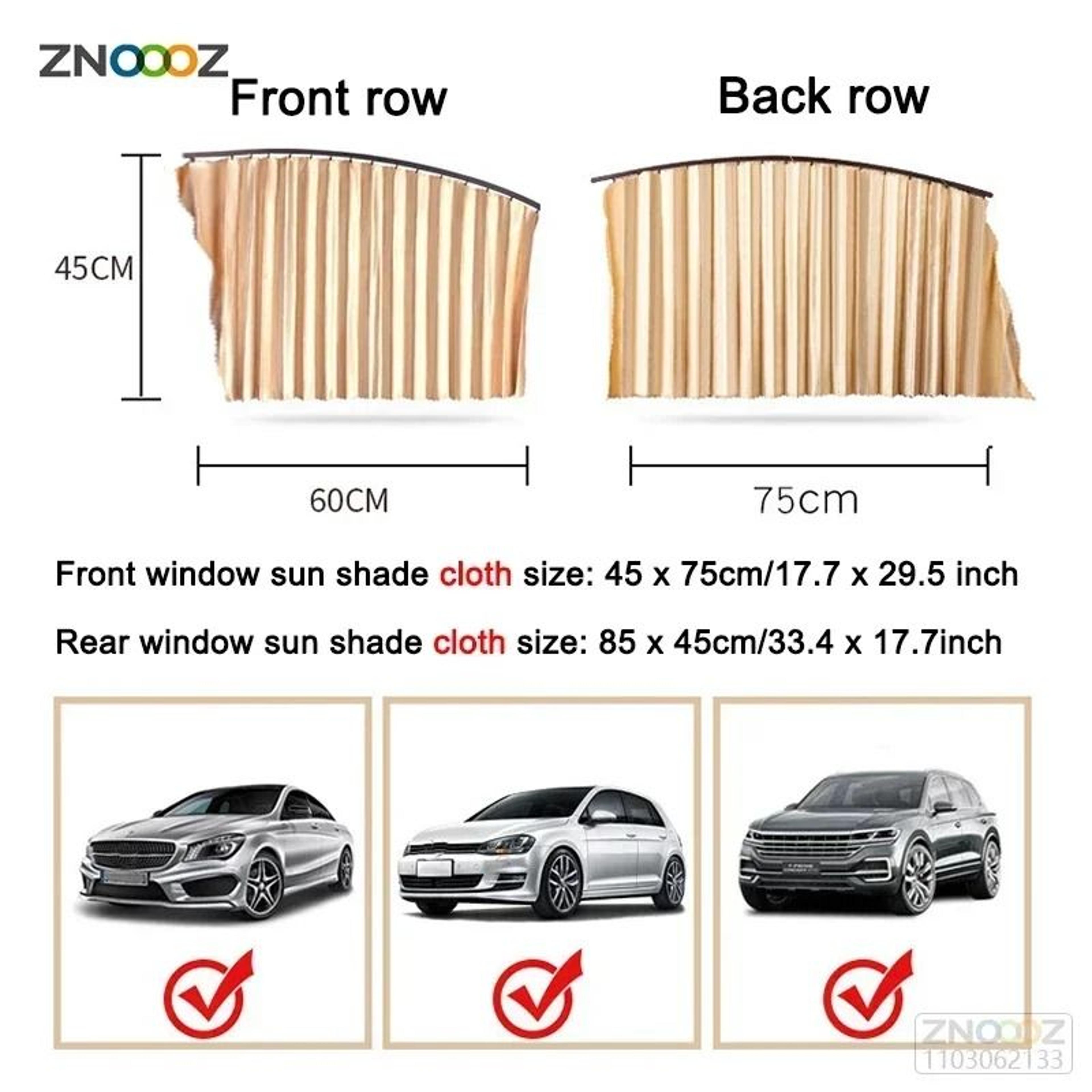 Retractable Car Privacy Curtains For Side Windows 11