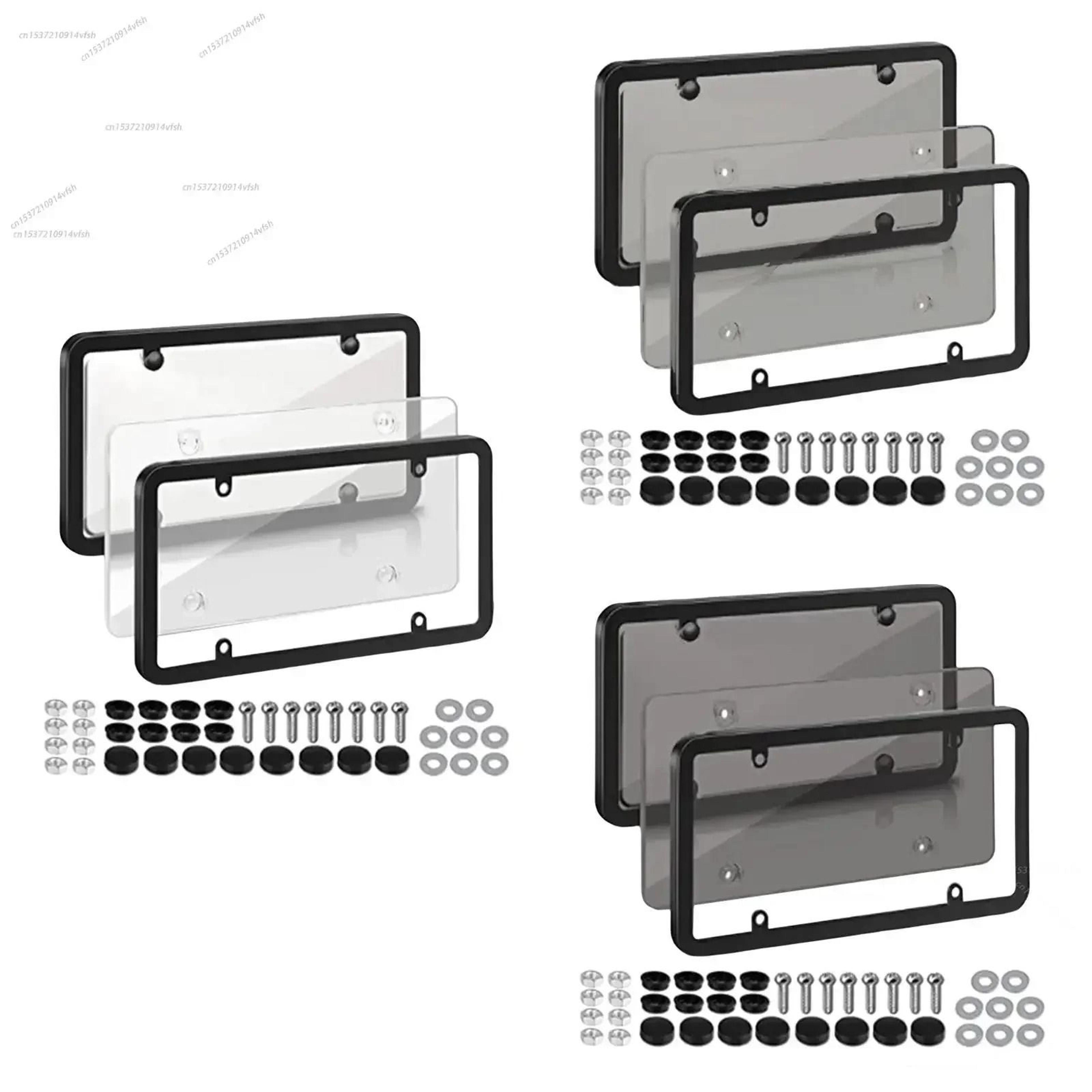 Universal Car License Plate Frame With Screws 0