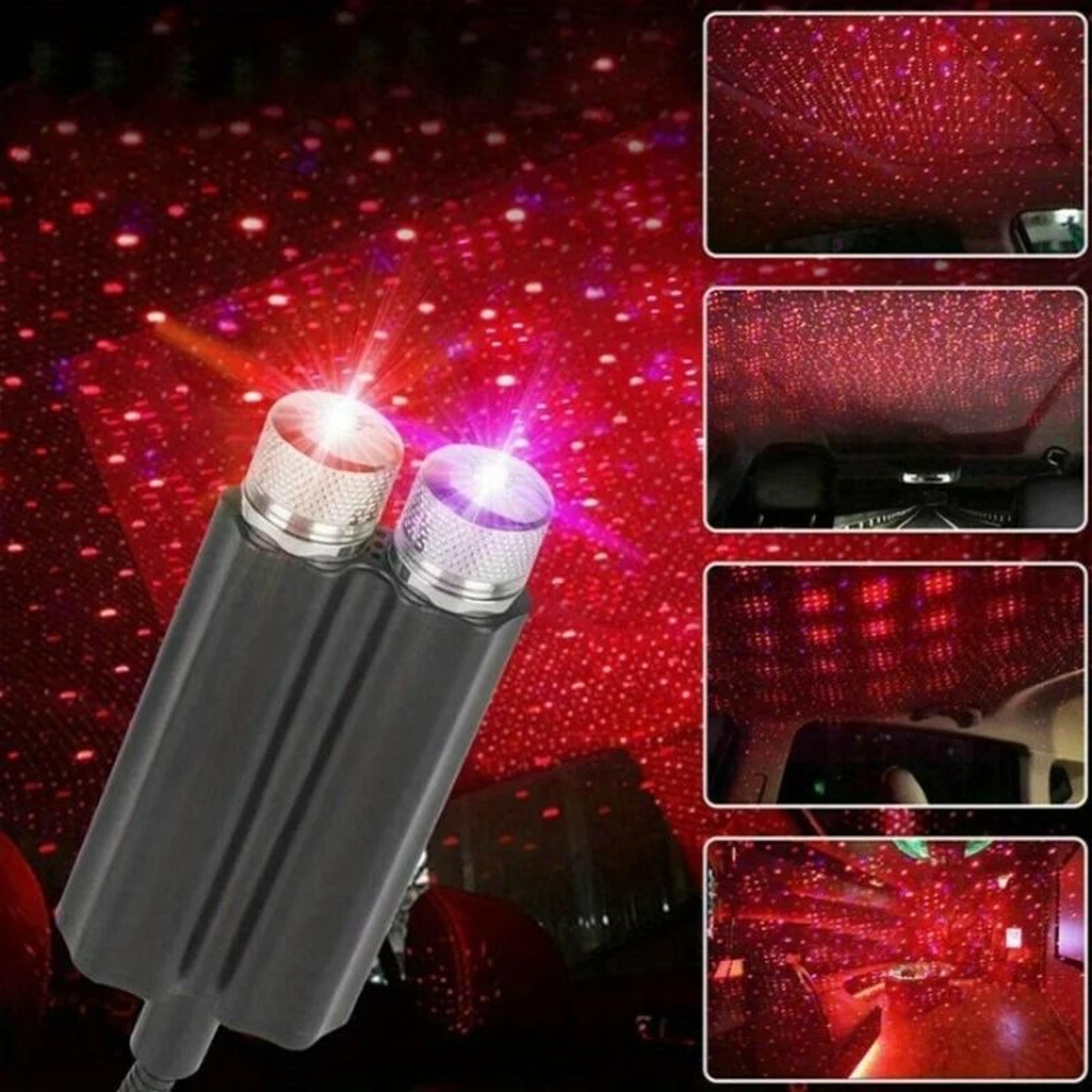 usb starry sky car roof atmosphere light projector