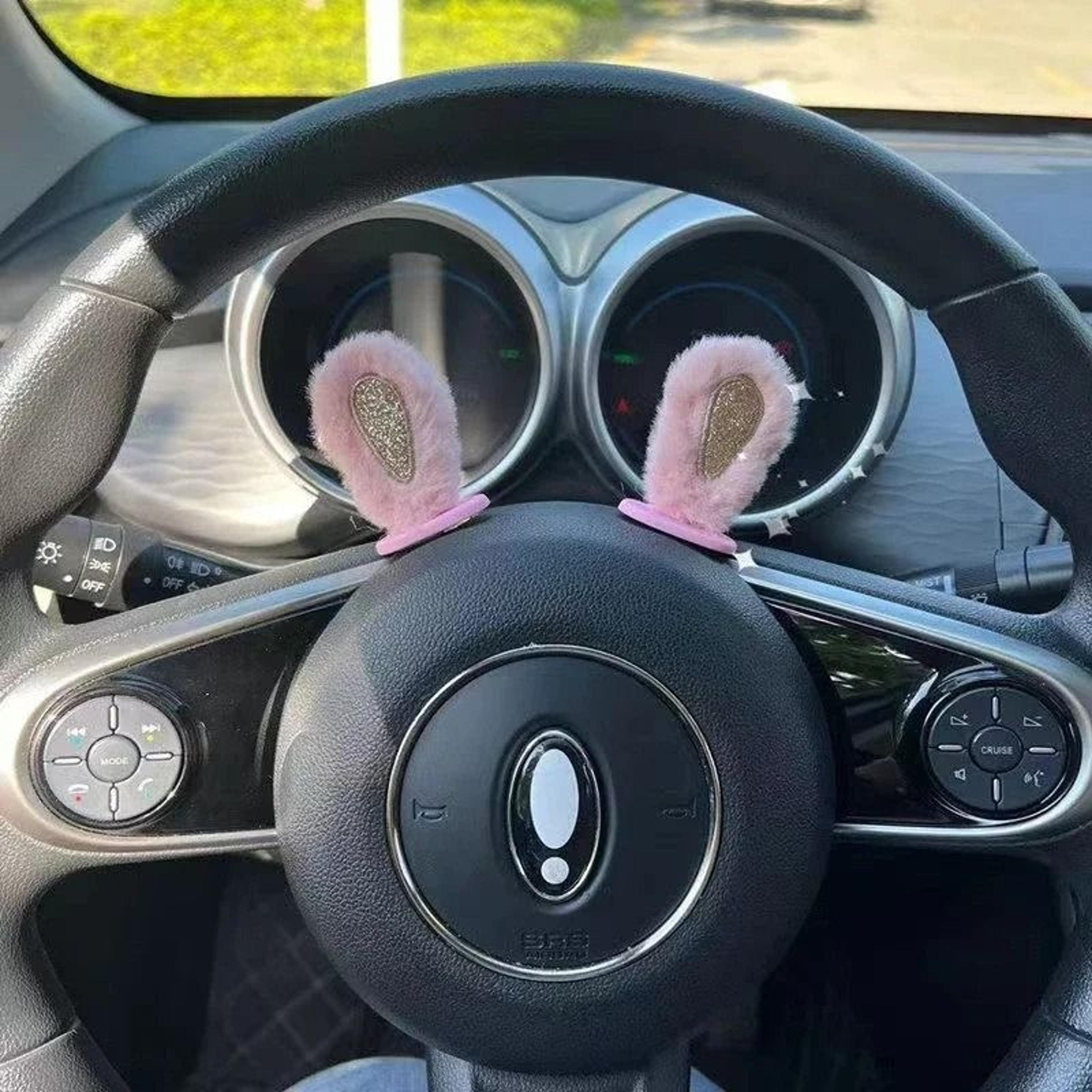 Plush Rabbit Ears Car Mirror Ornament Pair 9