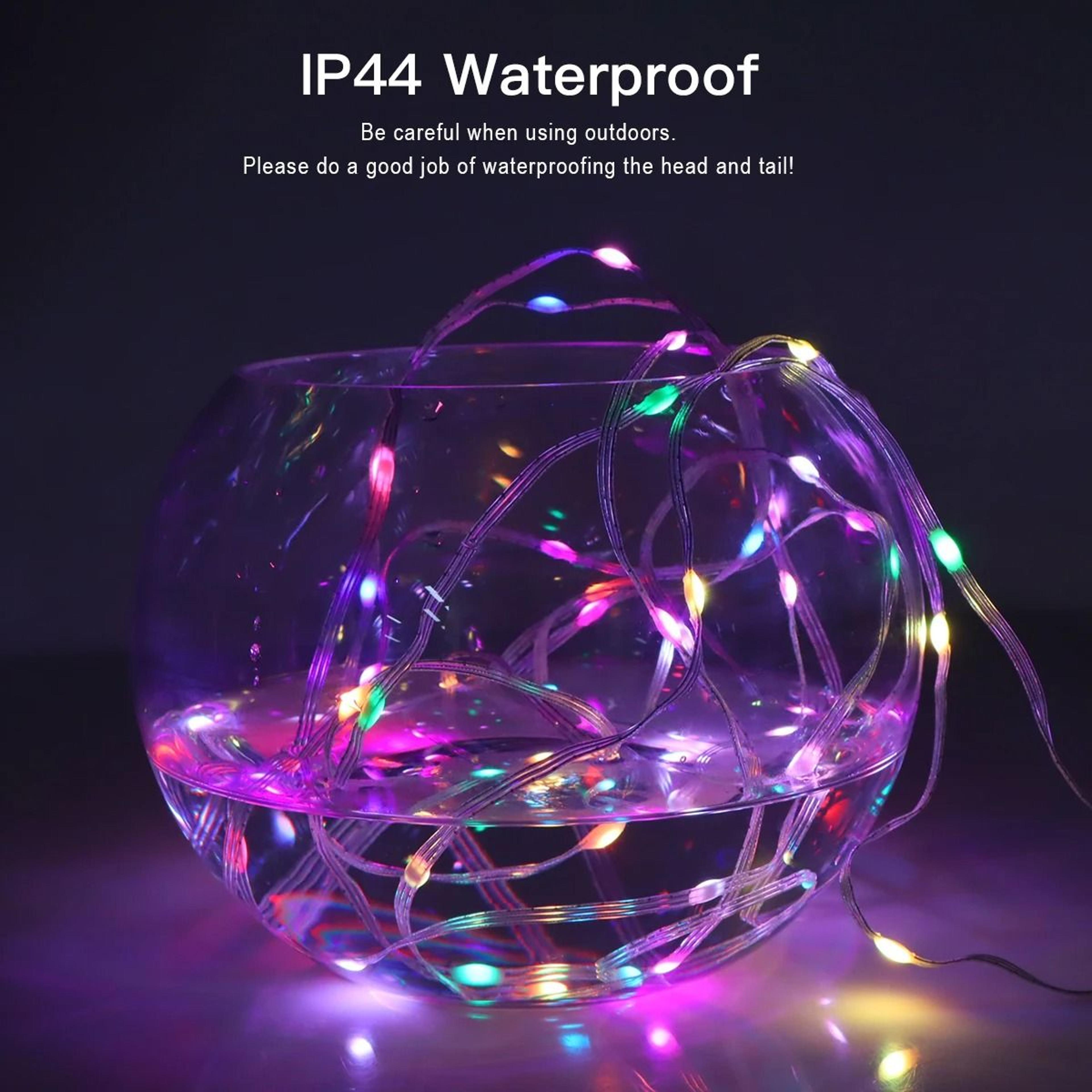 RGBIC LED String Lights Bluetooth USB Music Sync Dream Color Party Fairy Garland 2