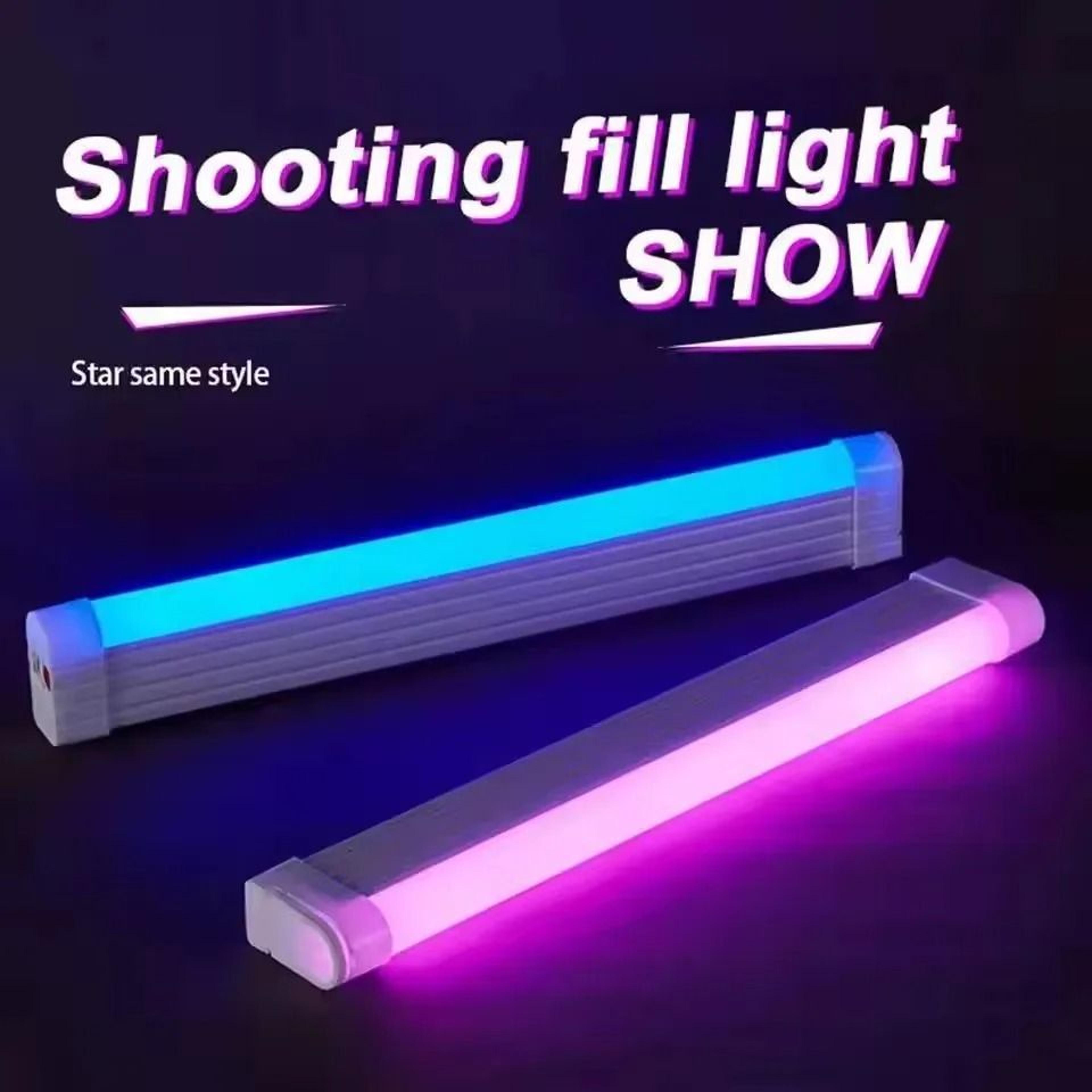 rgb tube light usb night lamp for room decor and photo fill light