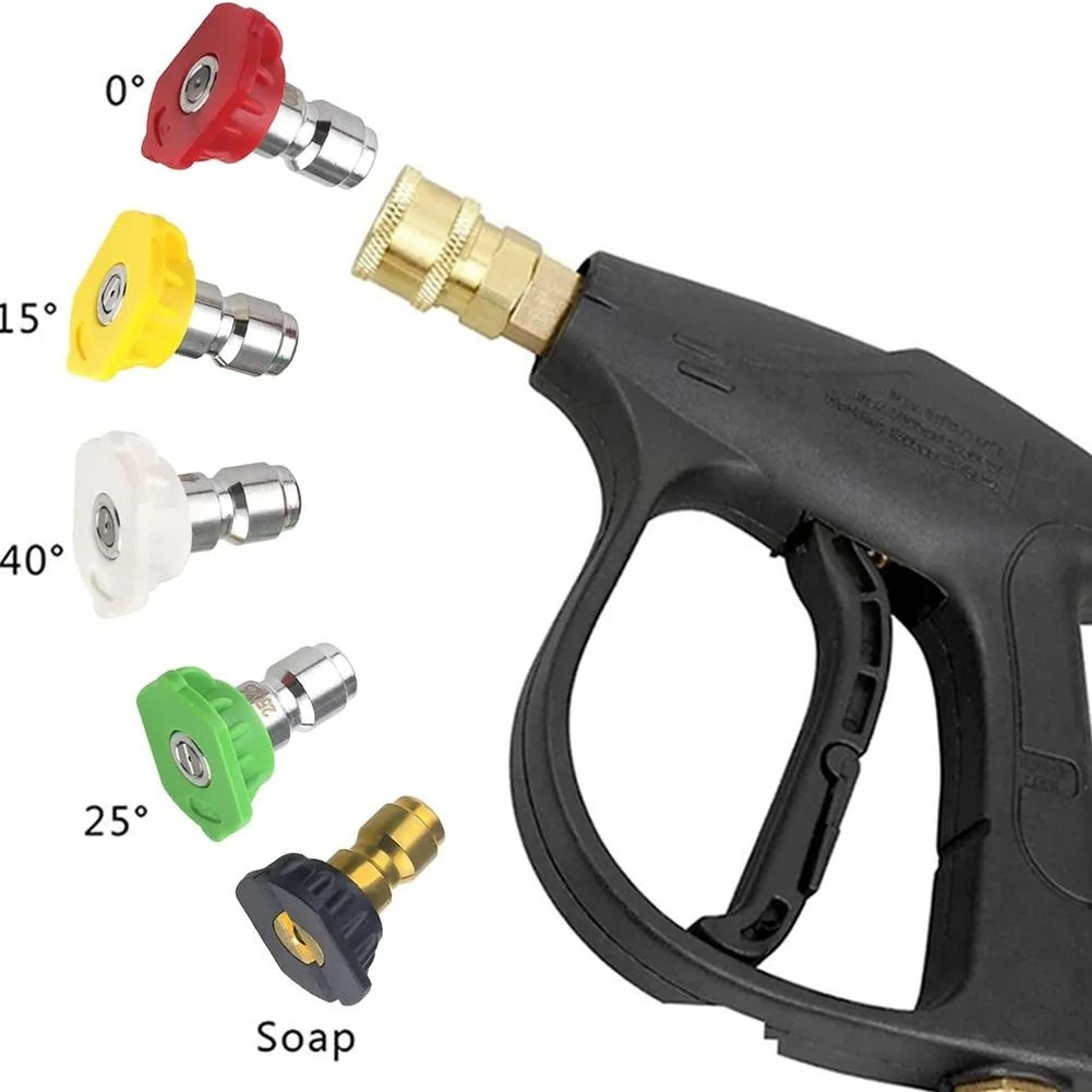 5 Piece Quick Connect Pressure Washer Nozzle Tips For Garden Cleaning 3