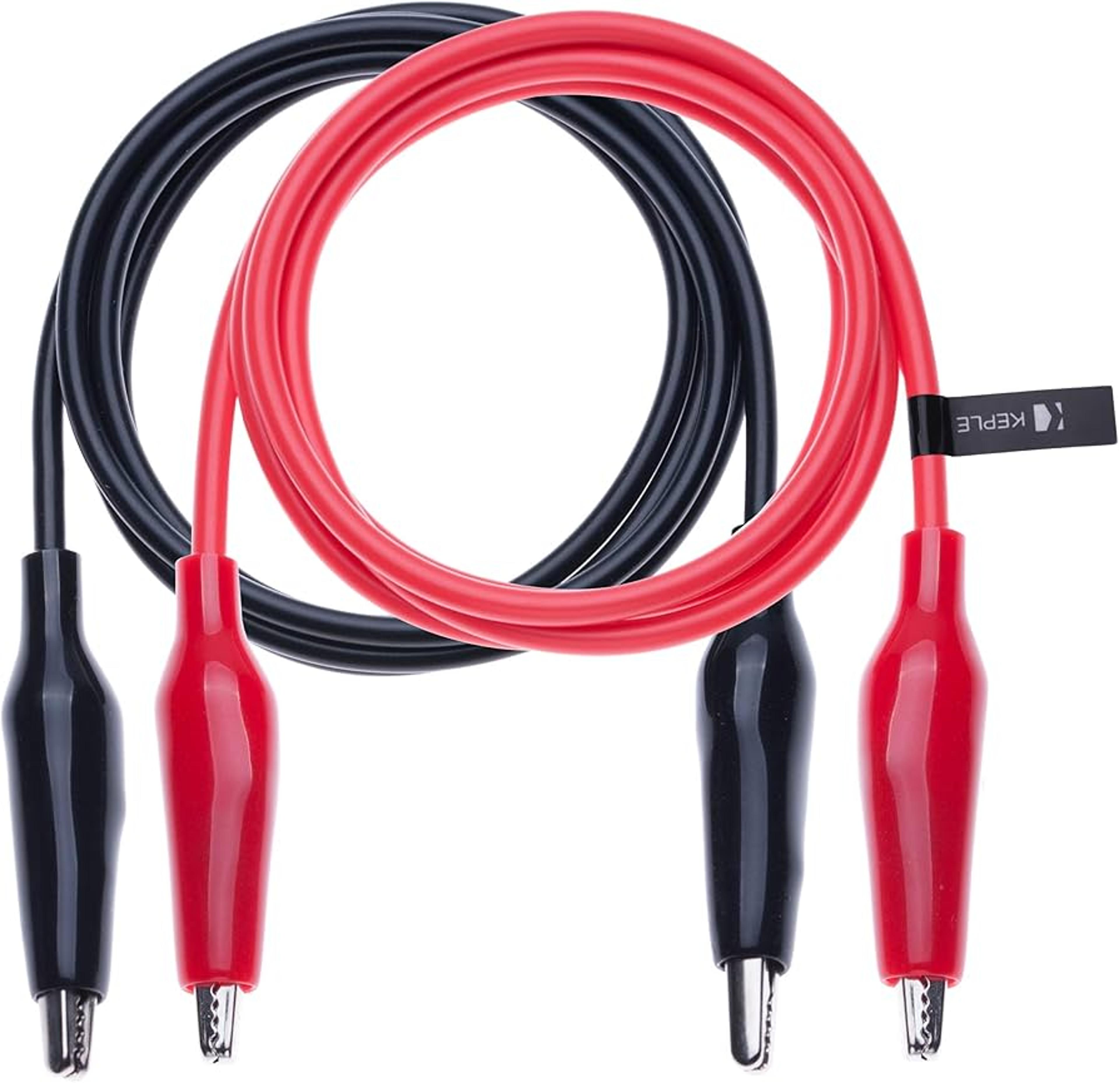 2 Piece Multimeter Test Clip Clamp Set Red And Black 10A 1000V 0