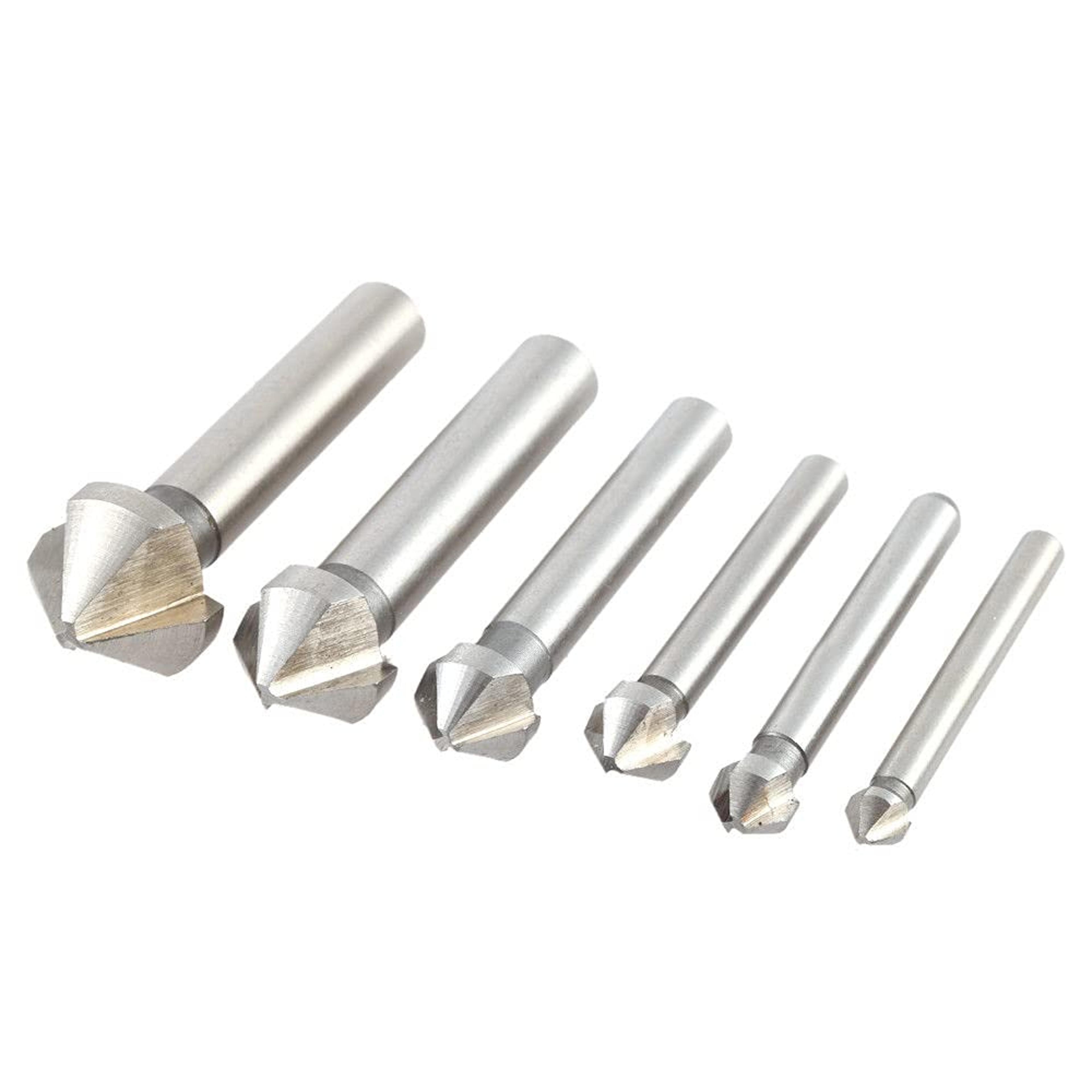 3 Flute Countersink Drill Bit 90 Degree Chamfer Cutter 0