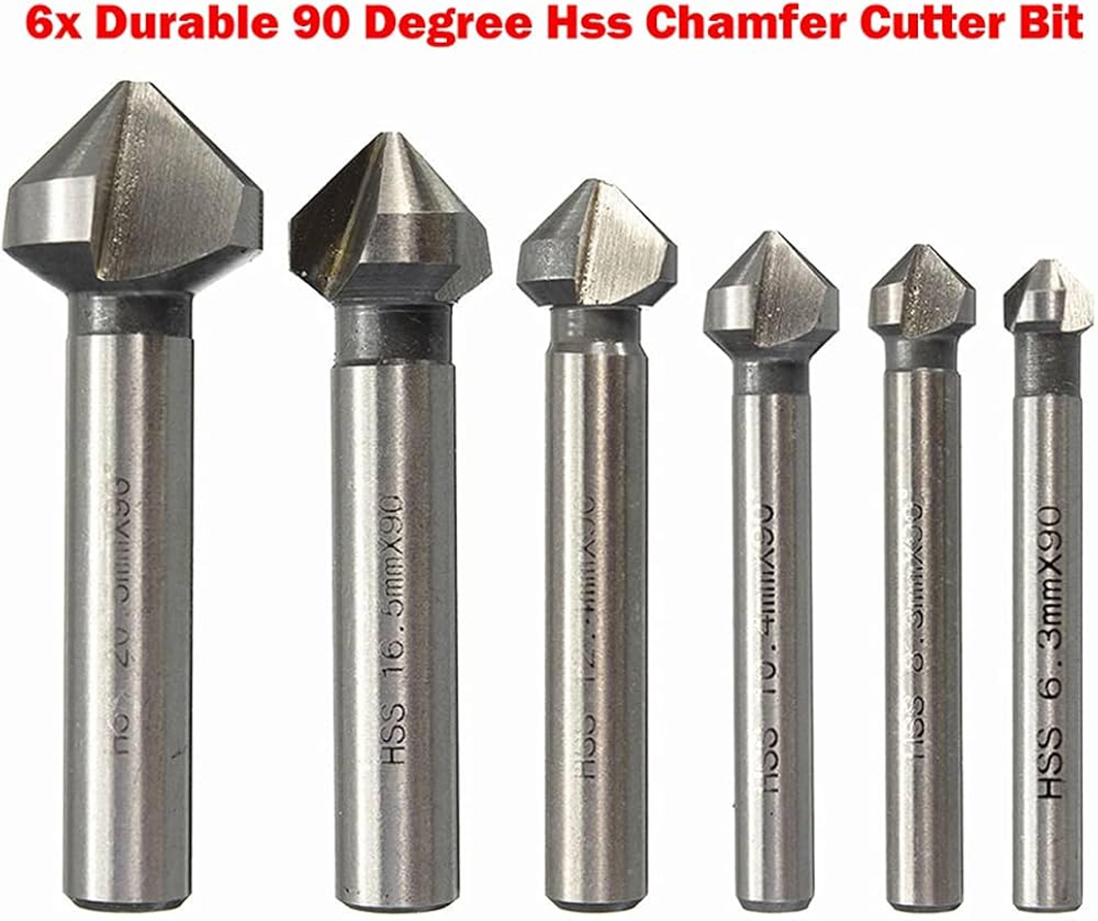 3 Flute Countersink Drill Bit 90 Degree Chamfer Cutter 2