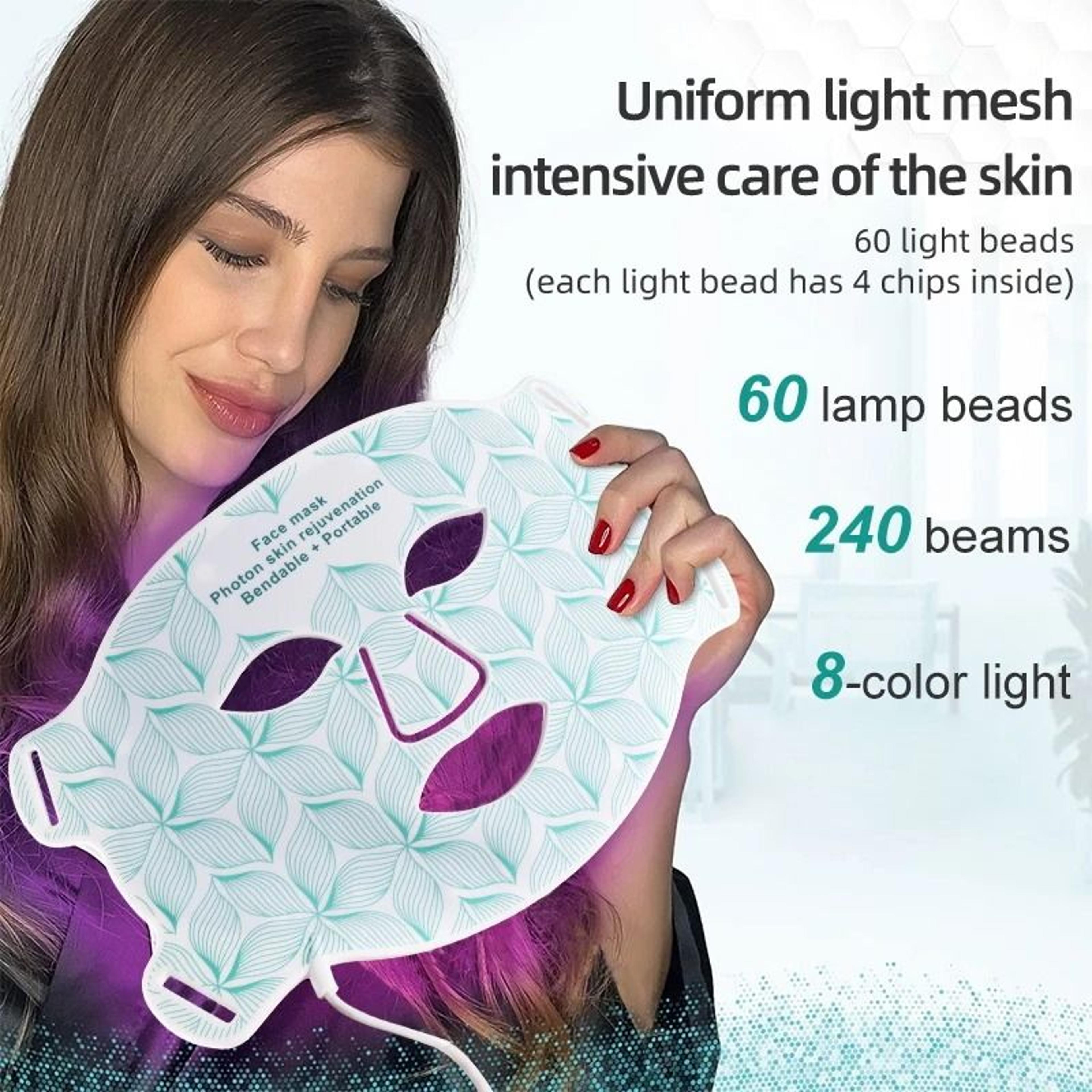 LED Face Mask With Neck Red Light Therapy For Skin Rejuvenation 10