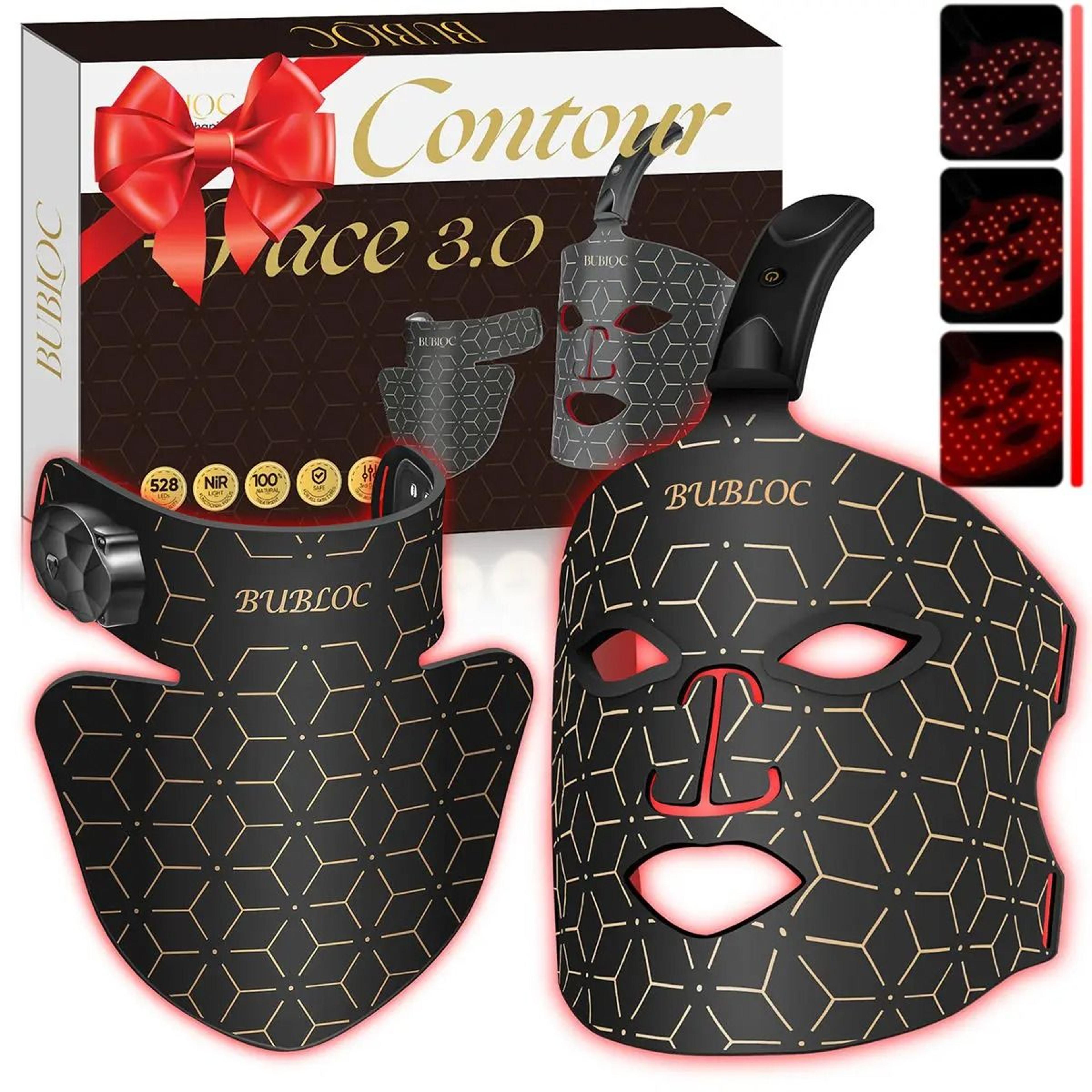 Silicone LED Face Mask With Neck Red Light Therapy For Brighter Skin 2