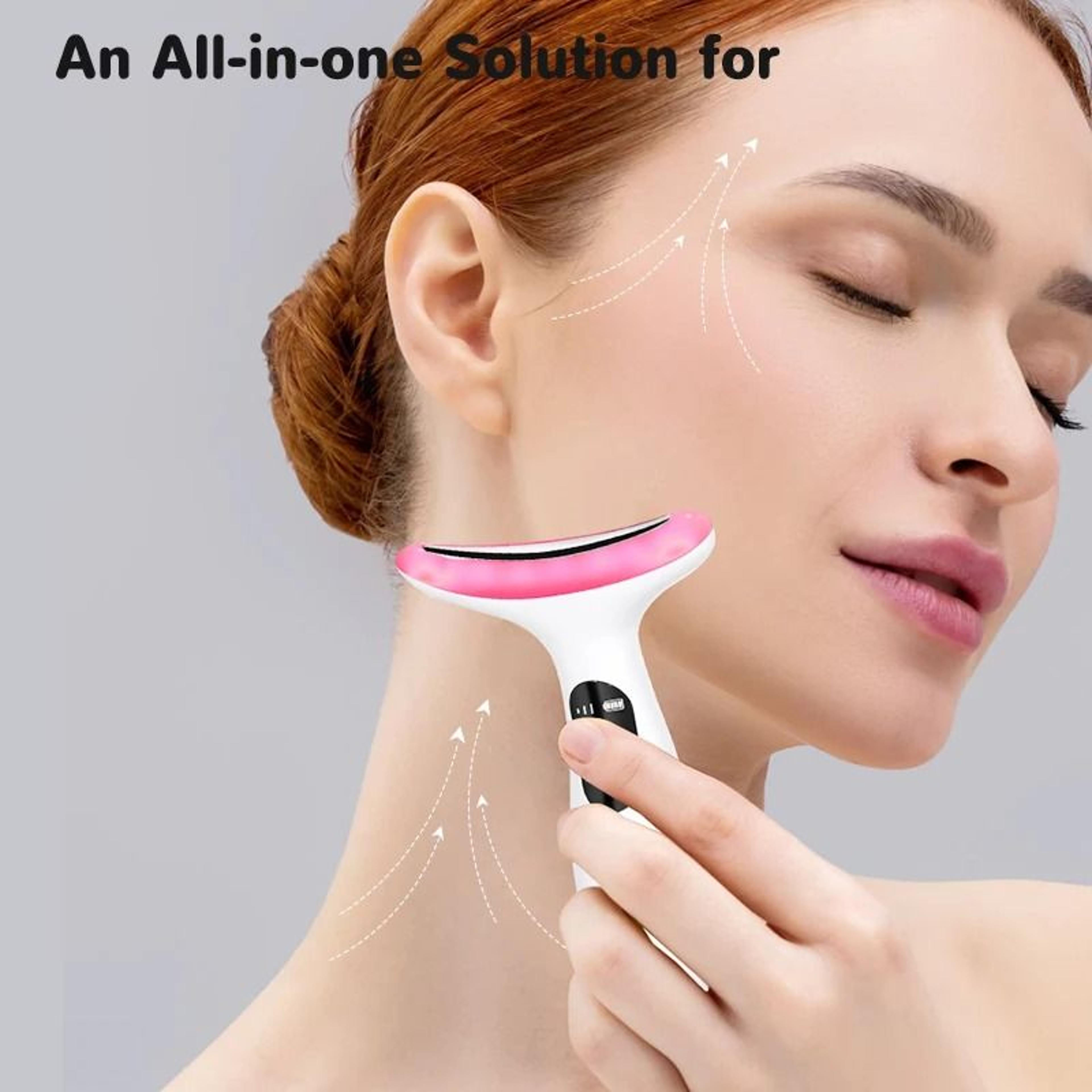 7 Color Face And Neck Massager Thermal Galvanic Skin Care Device 6