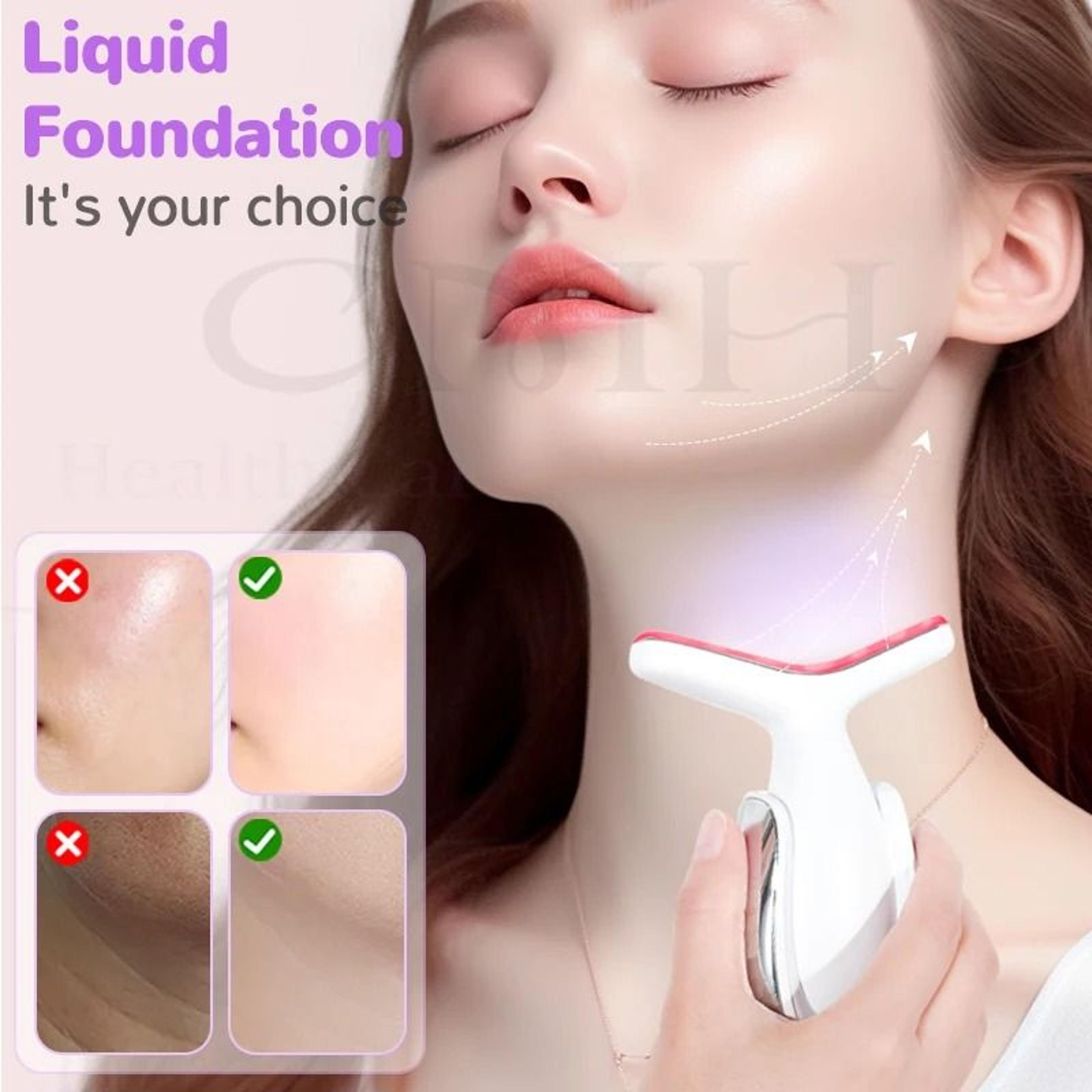 7 In 1 Neck Beauty Device Microcurrent Face Massager With LED Therapy 1
