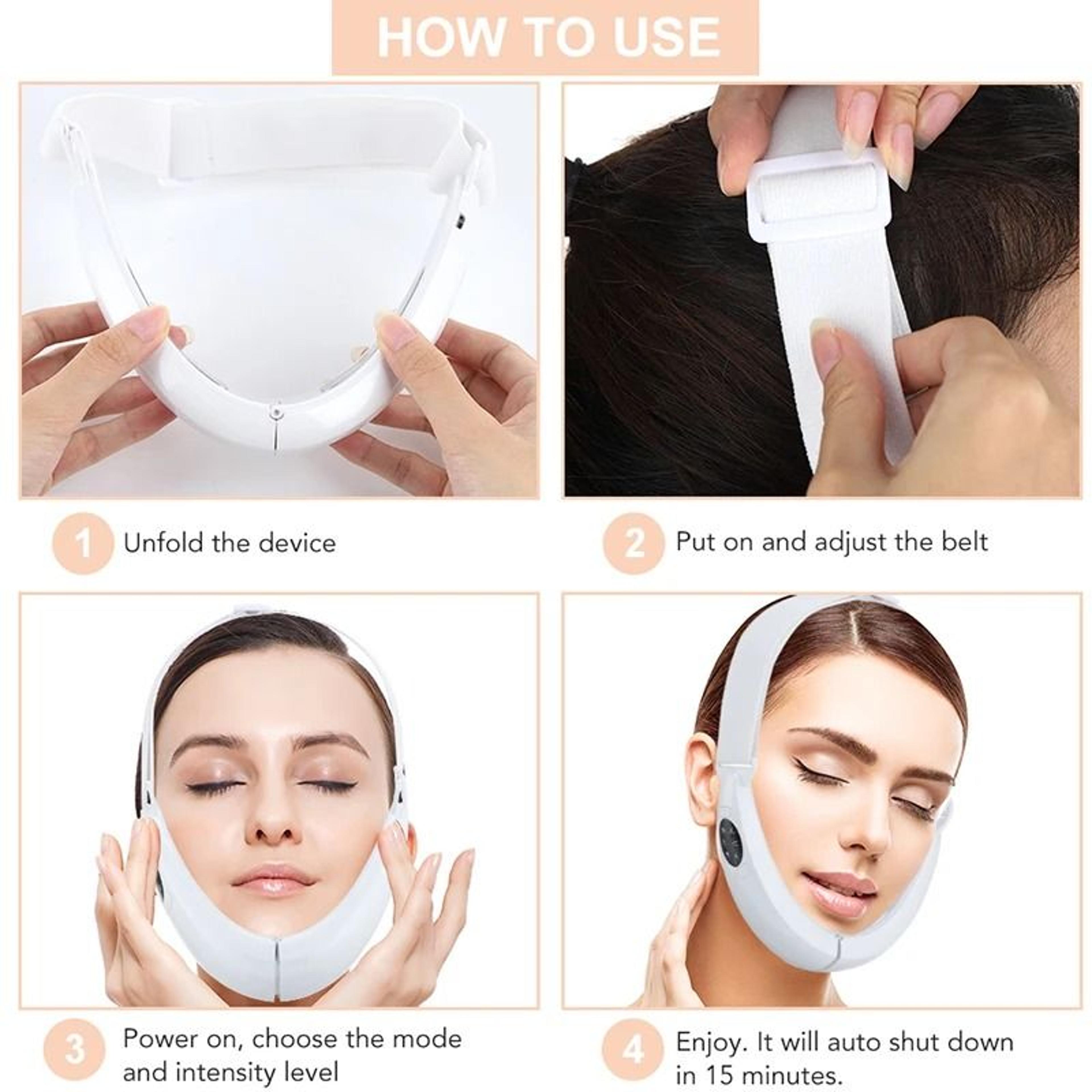 V Face Lifting Device With LED Photon Vibration Massage 6