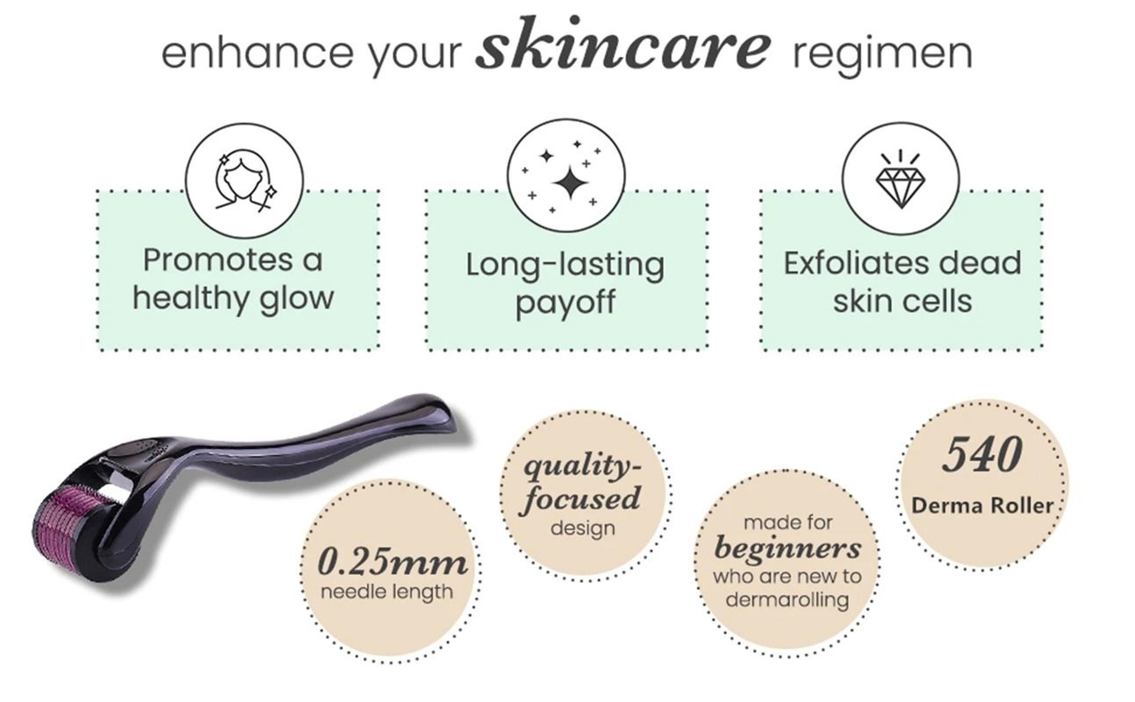 540 Titanium Derma Roller For Face Skin Care 19