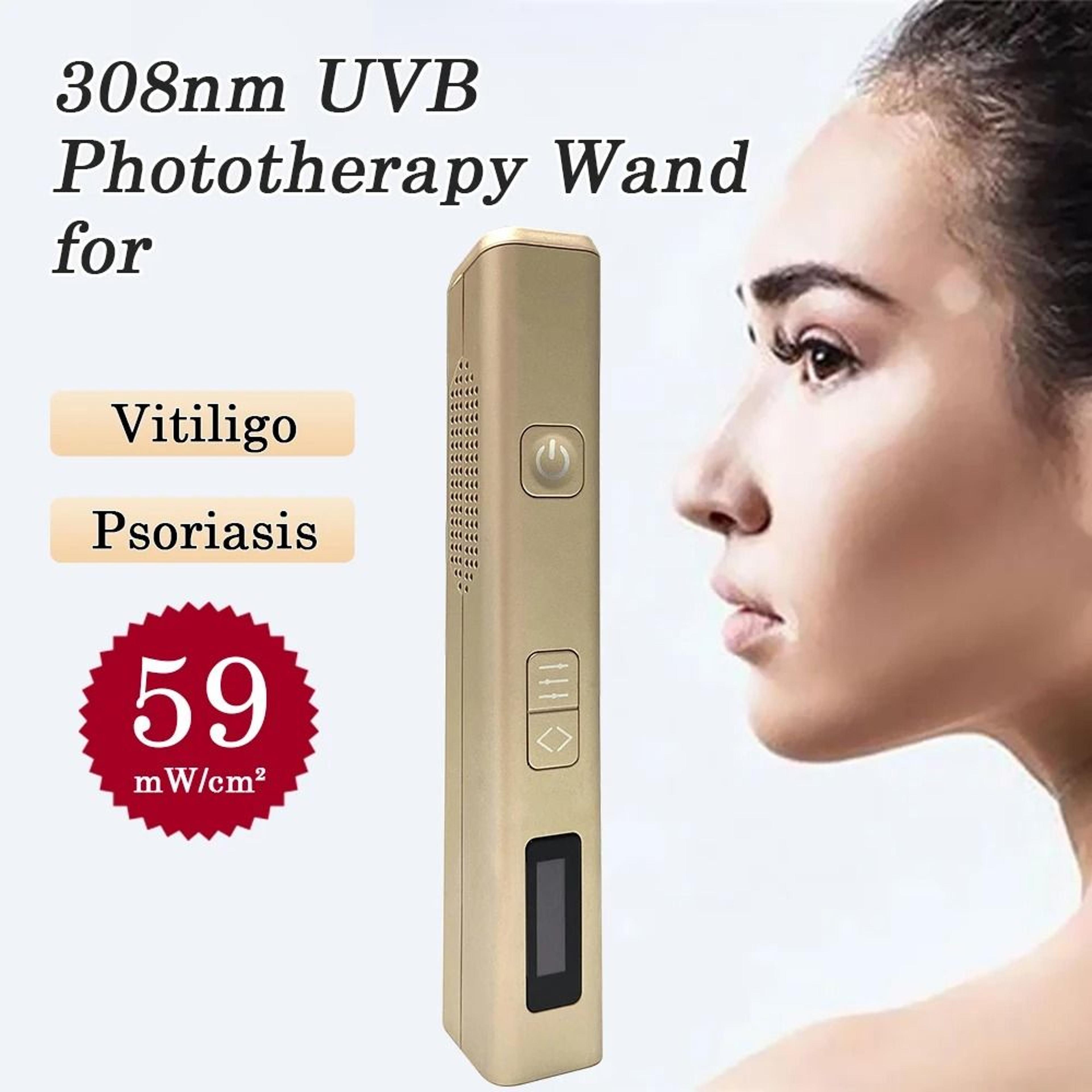 308nm LED Light Therapy Pen With Protective Goggles 11