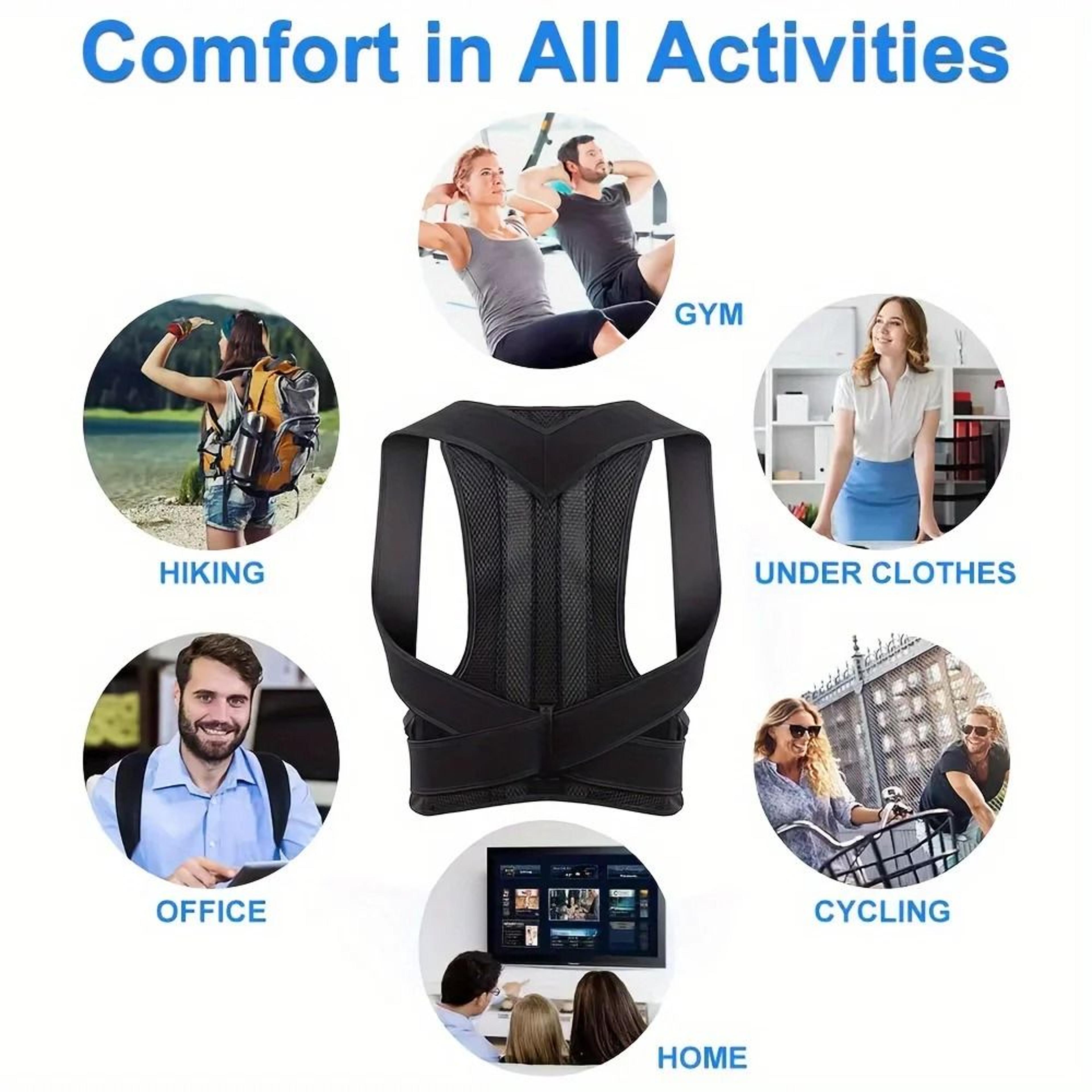 Adjustable Posture Corrector Belt With Full Back Support 7