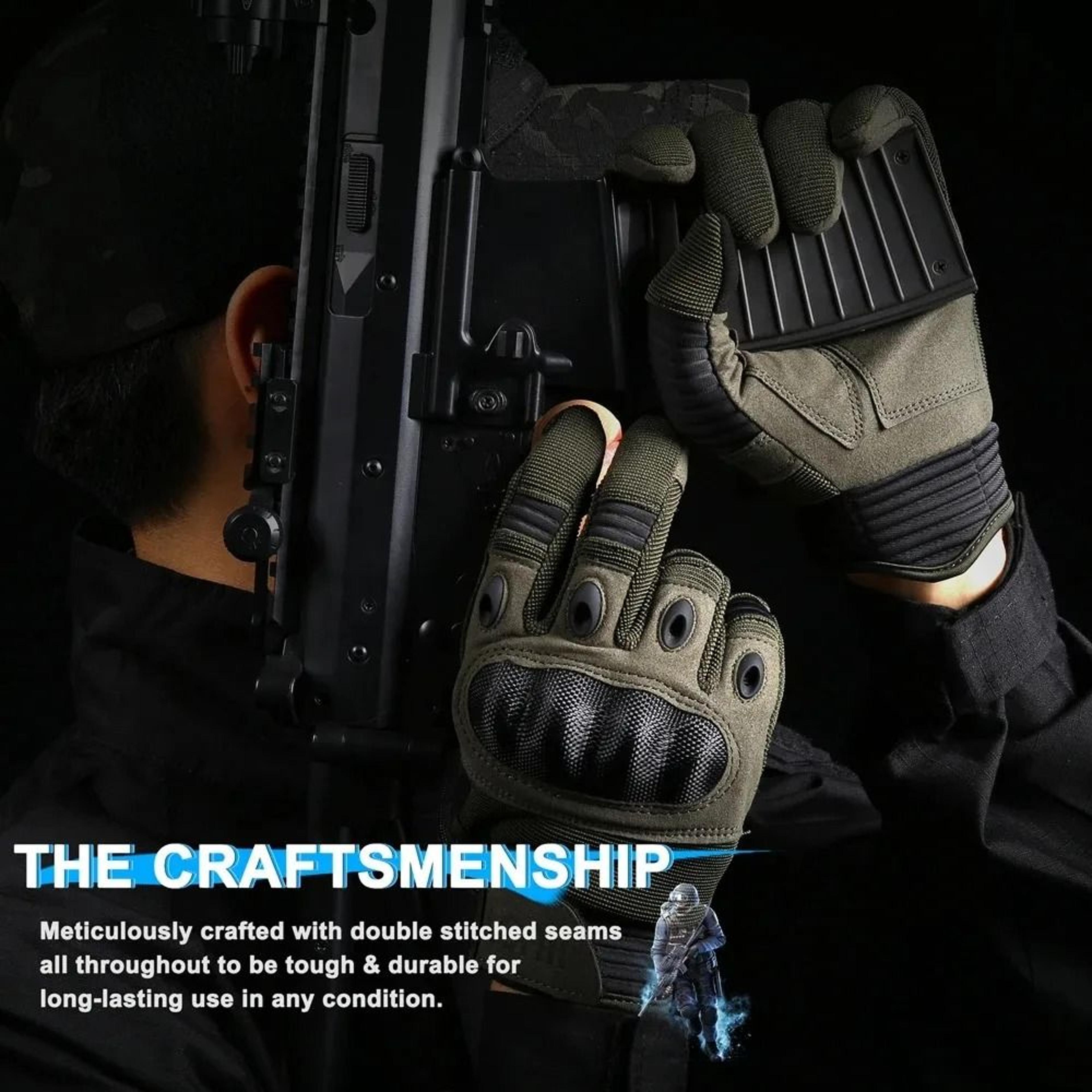 Touch Screen Tactical Gloves With Anti Slip Full Finger Protection 8