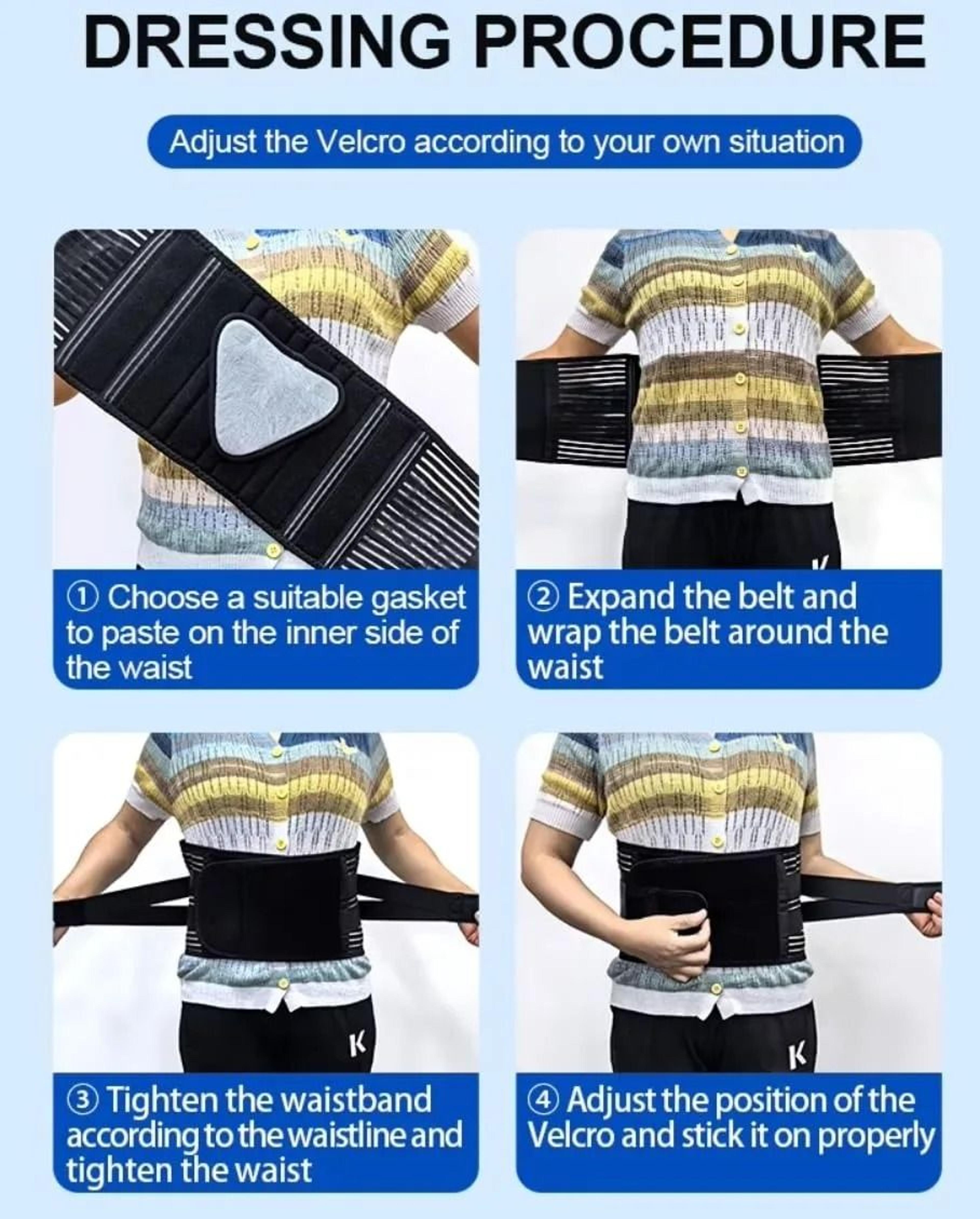 Adjustable Lower Back Support Belt For Men And Women 2