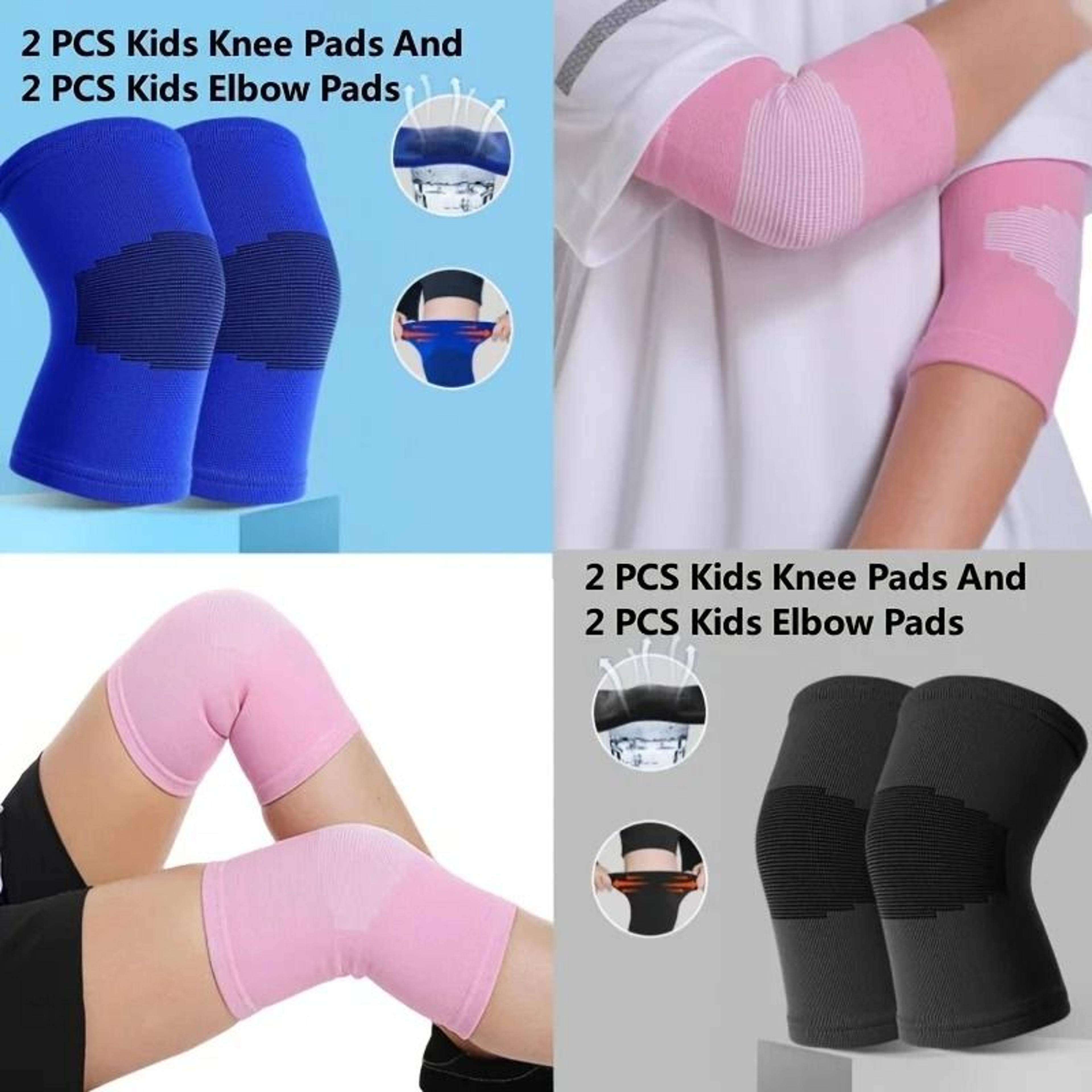 Kids Padded Elbow And Knee Sleeves For Sports 16