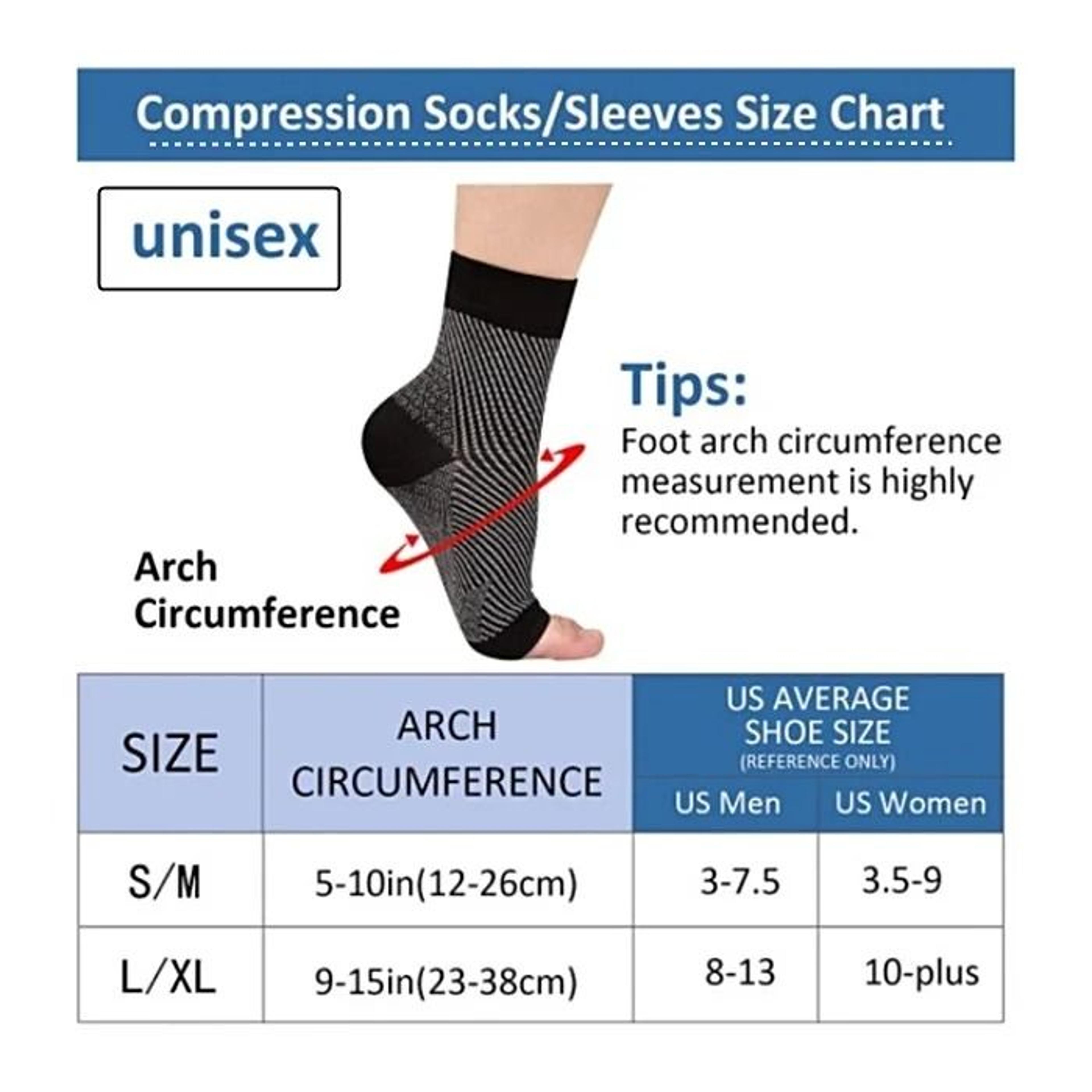 Firm Compression Plantar Fasciitis Ankle Support Socks 8