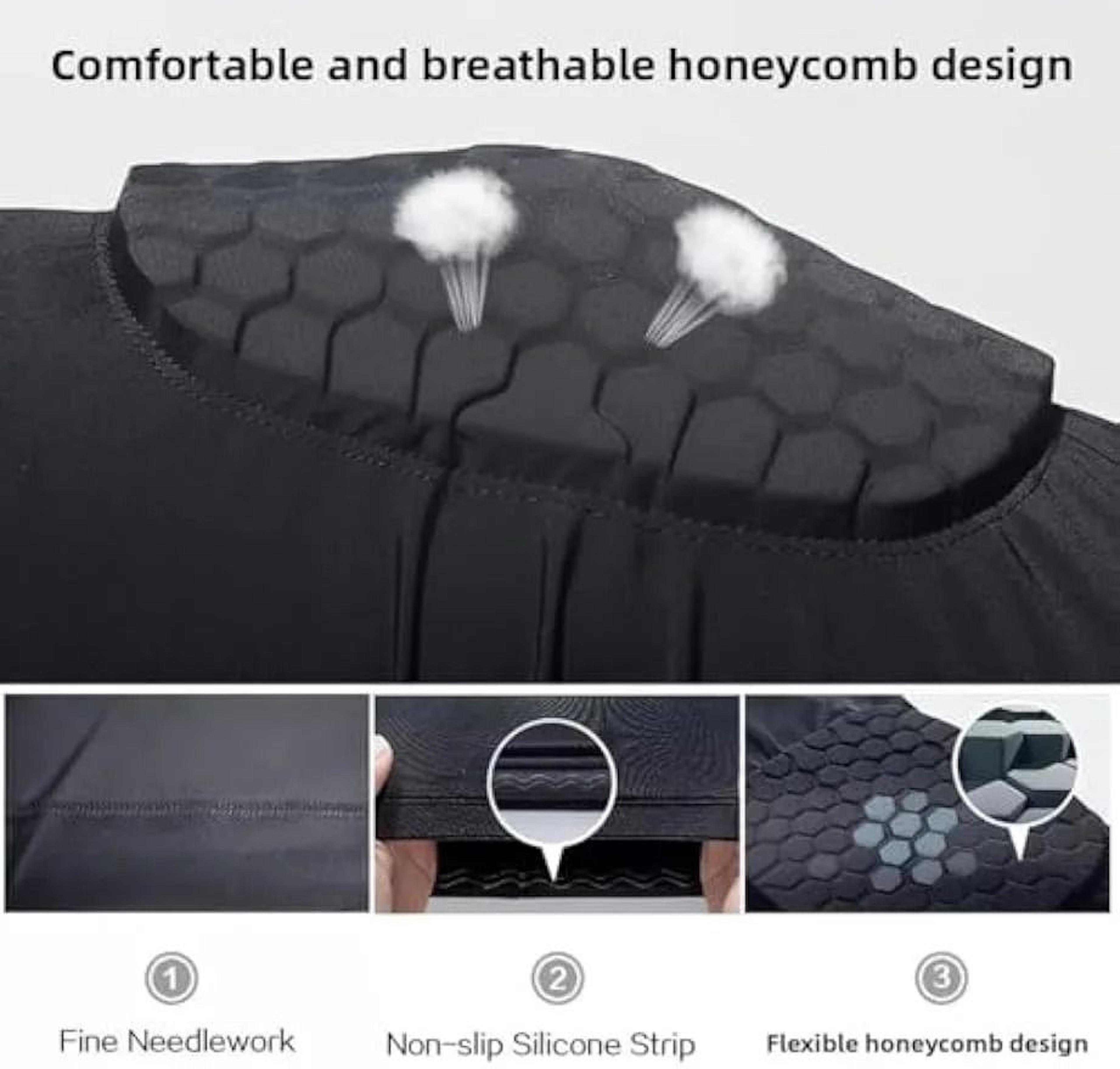 EVA Honeycomb Padded Knee Compression Sleeve For Basketball And Outdoor Sports 5