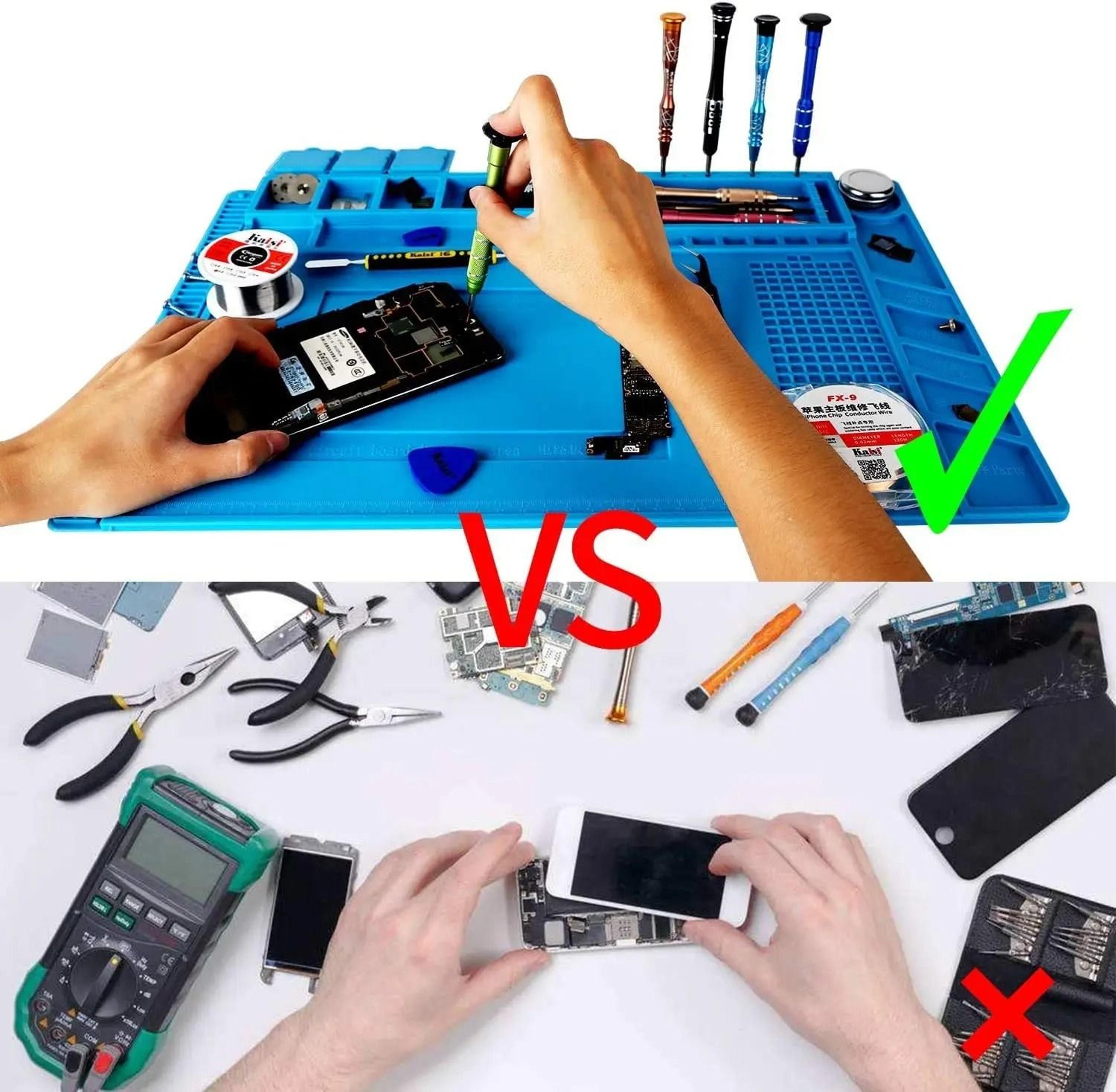 Precision Pro Silicone Soldering Mat With Magnetic Repair Work Surface 3