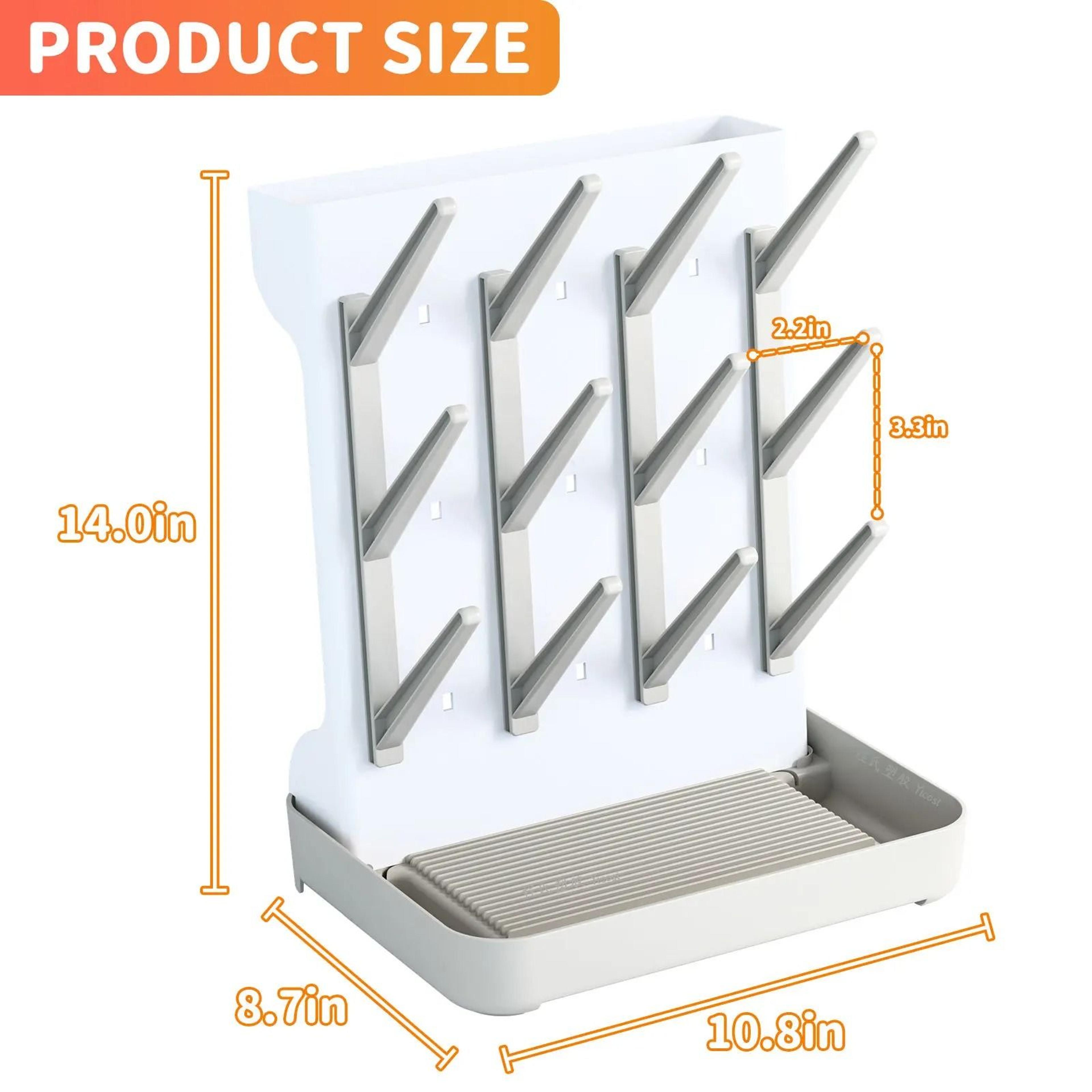 DryNest Baby Bottle Drying Rack With Space Saving Vertical Design 1