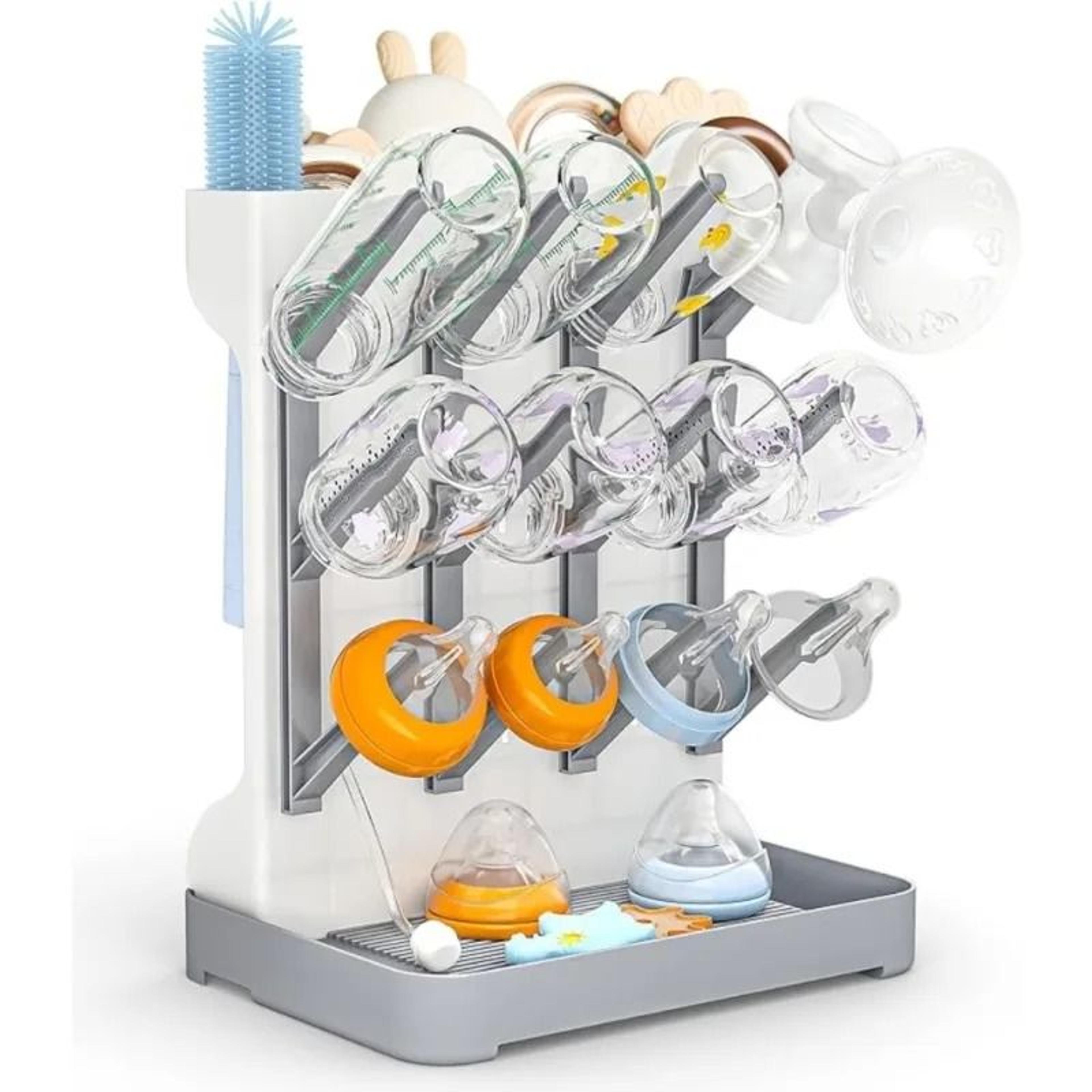 DryNest Baby Bottle Drying Rack With Space Saving Vertical Design 6