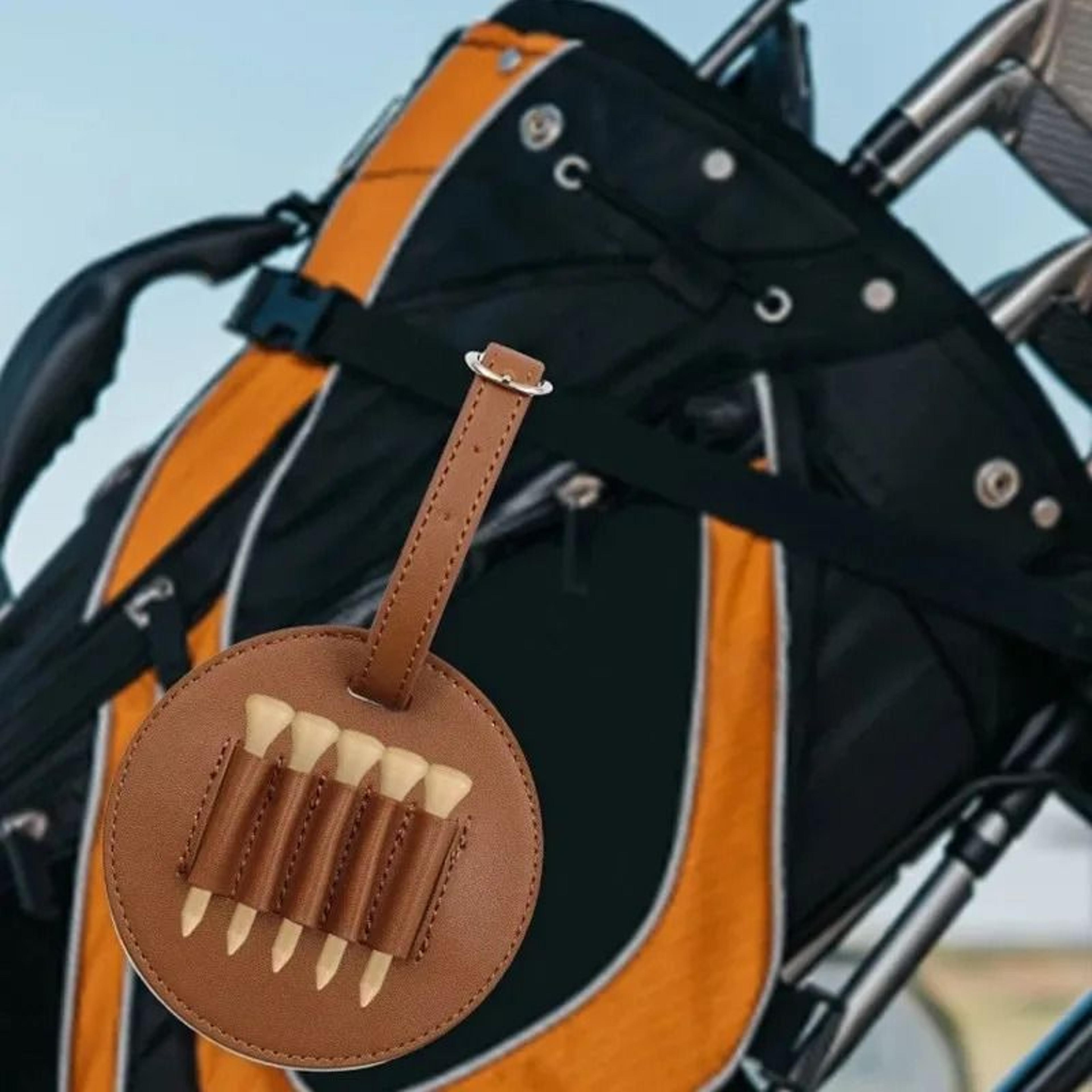 FairwaySnap Leather Golf Ball Holder With Loop Buckle 4