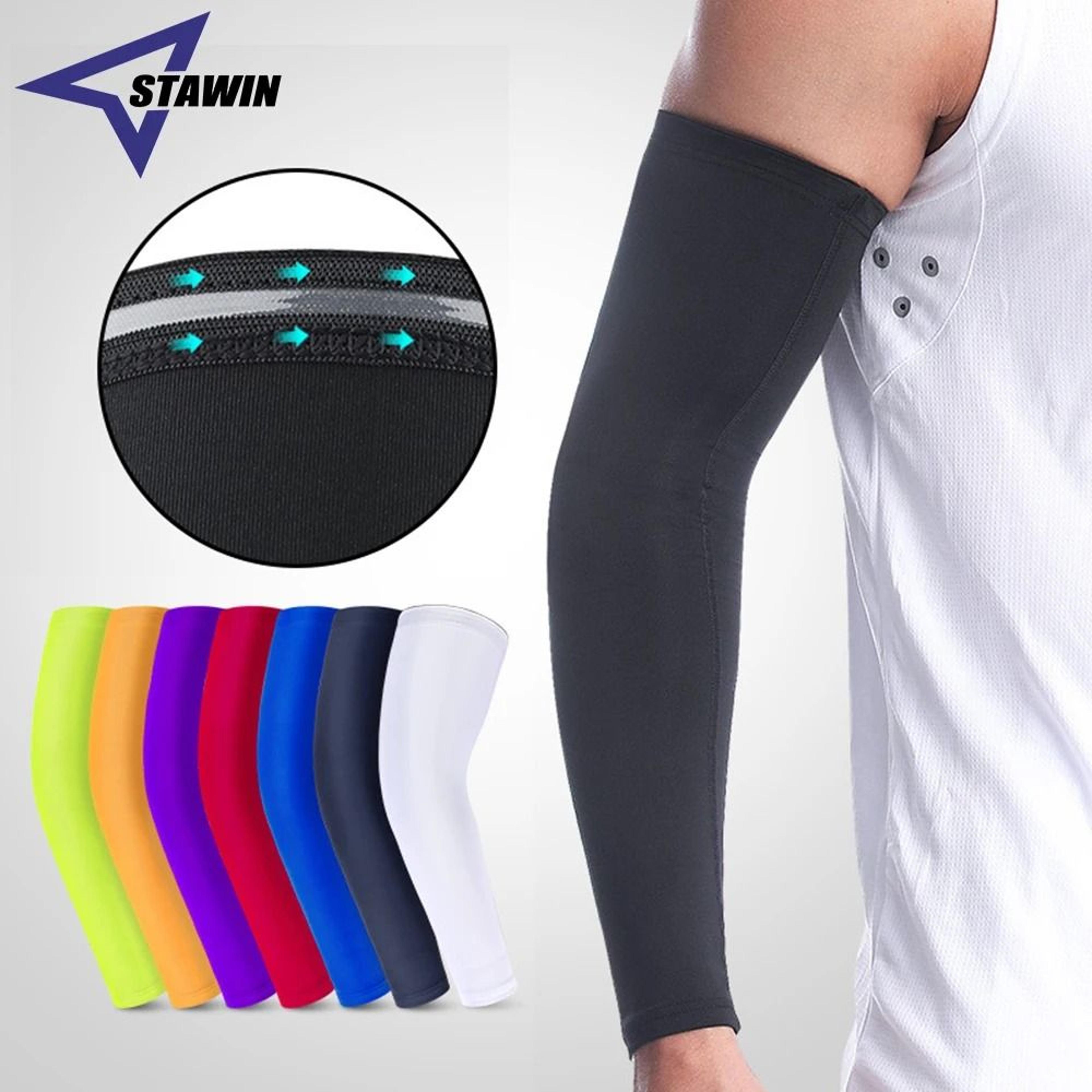 cooling compression sports arm sleeve for uv protection
