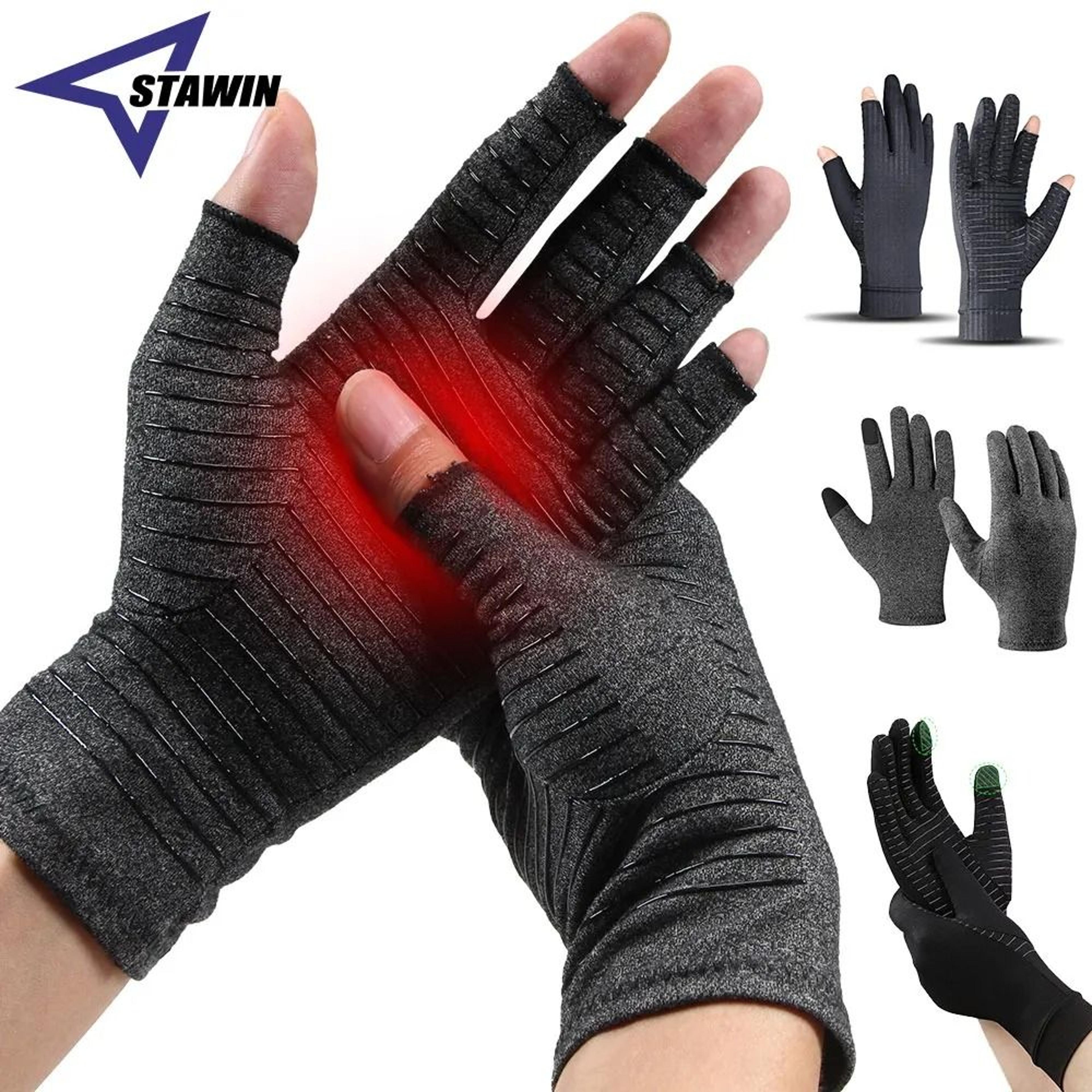 Copper Infused Fingerless Arthritis Compression Gloves 10