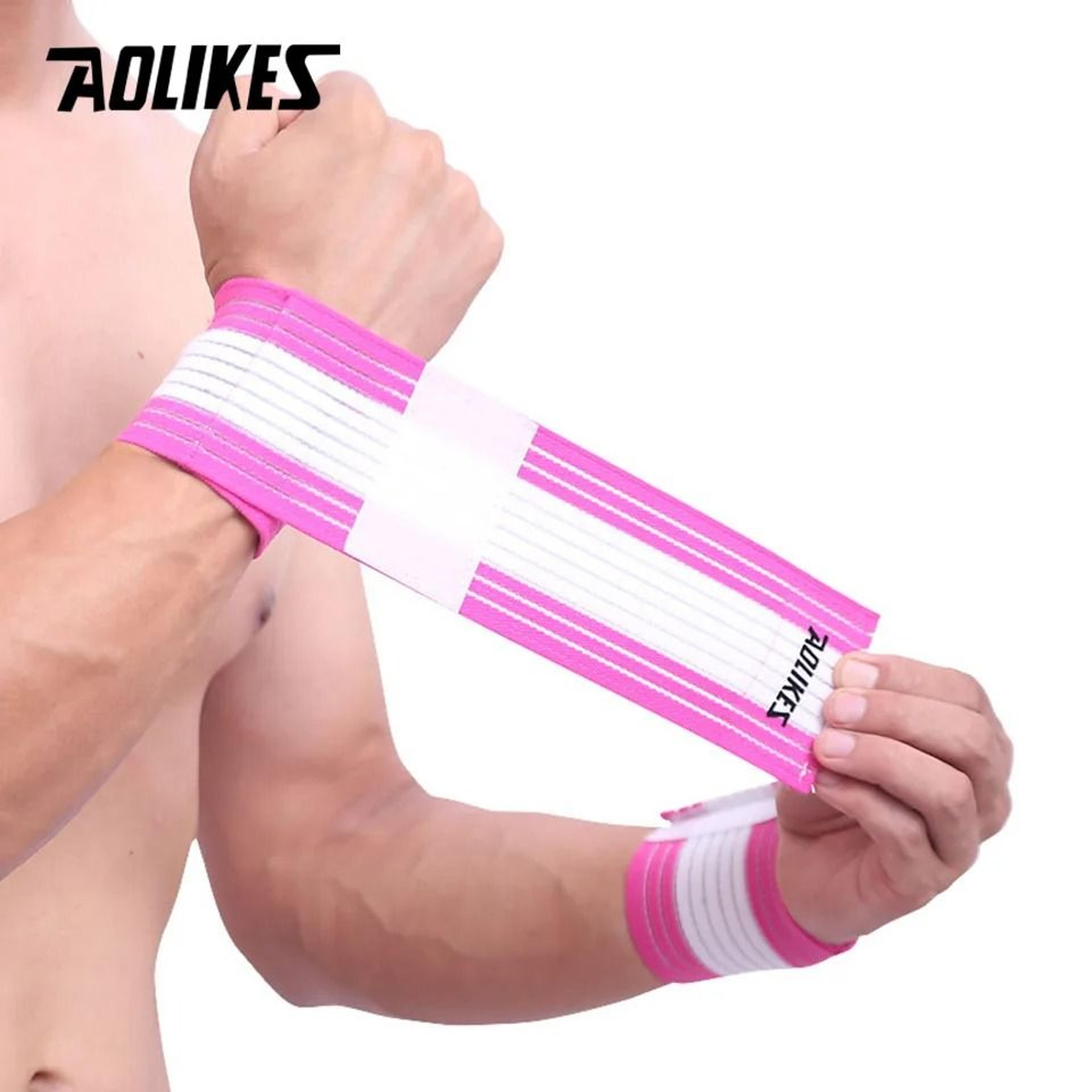 AOLIKES Adjustable Cotton Gym Wrist Support Wrap 7