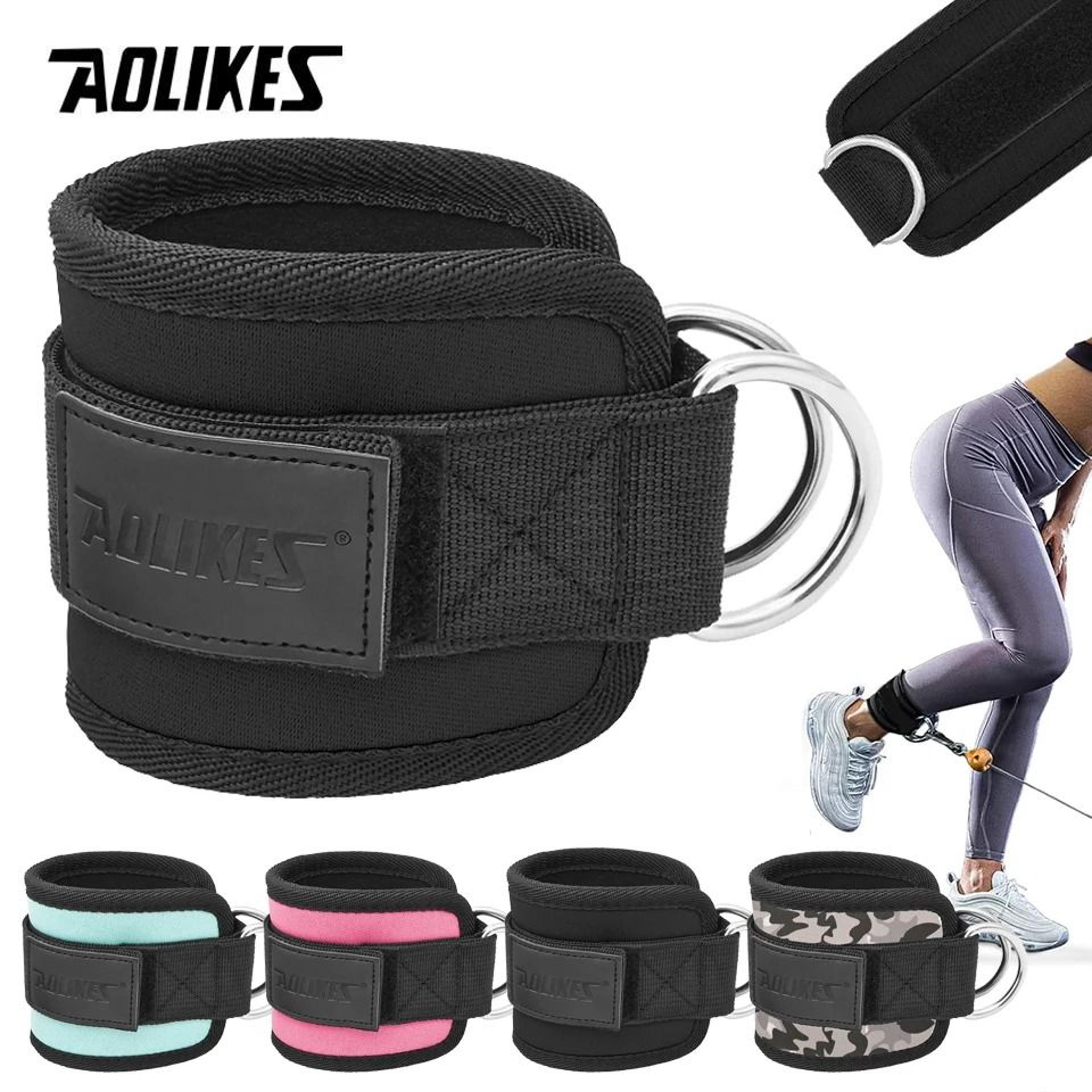 AOLIKES Padded D Ring Cable Machine Ankle Strap 14