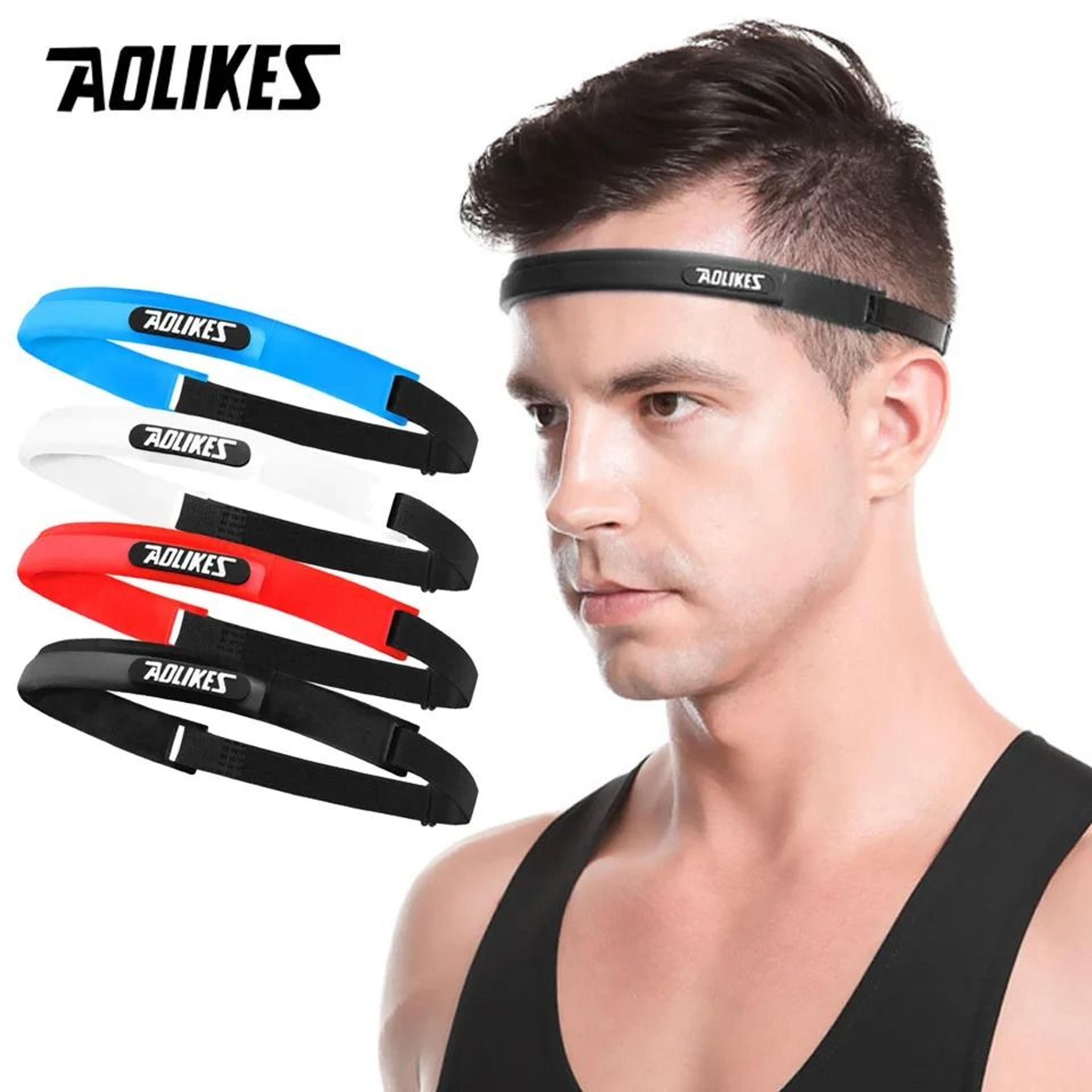 aolikes adjustable silicone sports sweatband headband