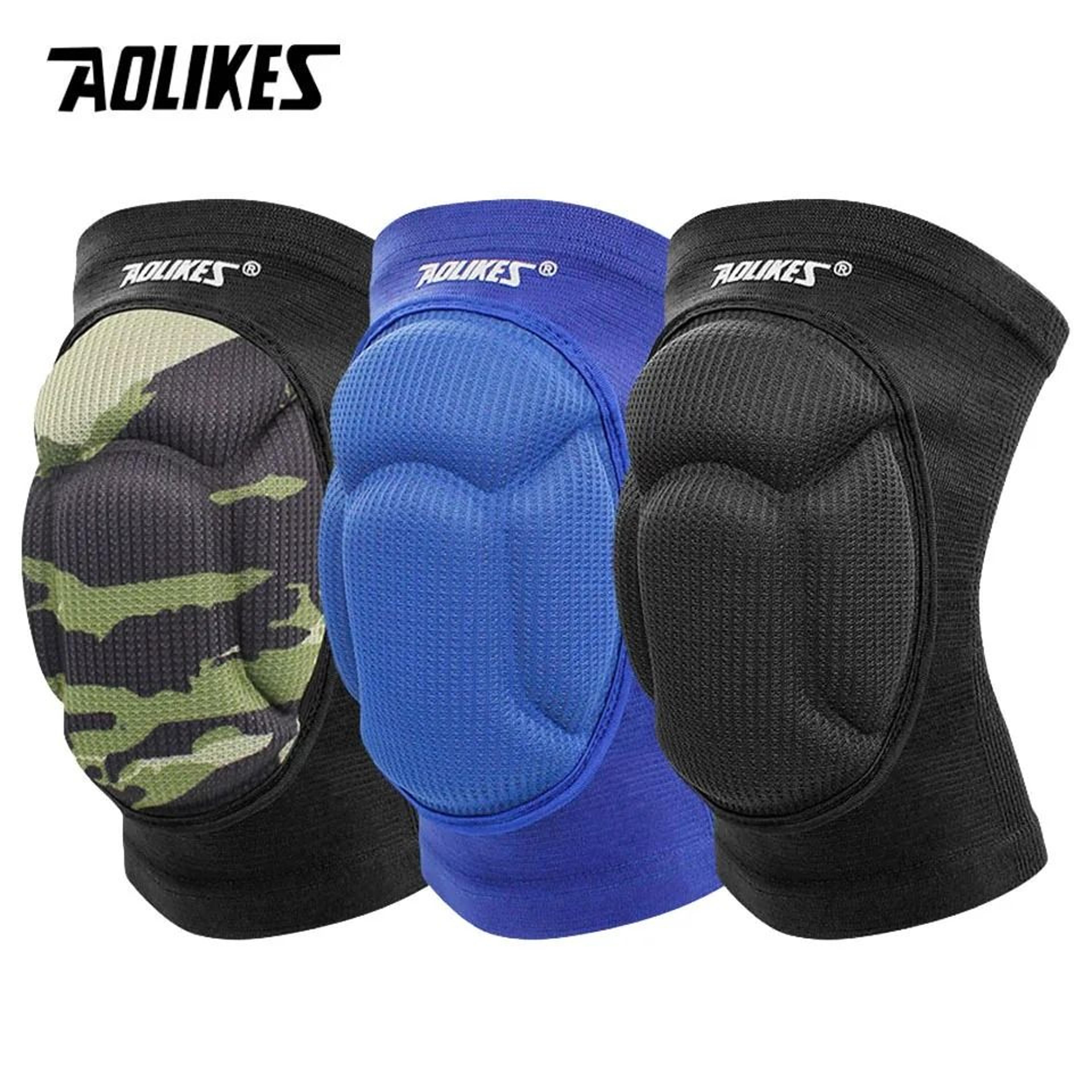 aolikes thick sponge volleyball knee pads for wrestling dance and sports impact protection