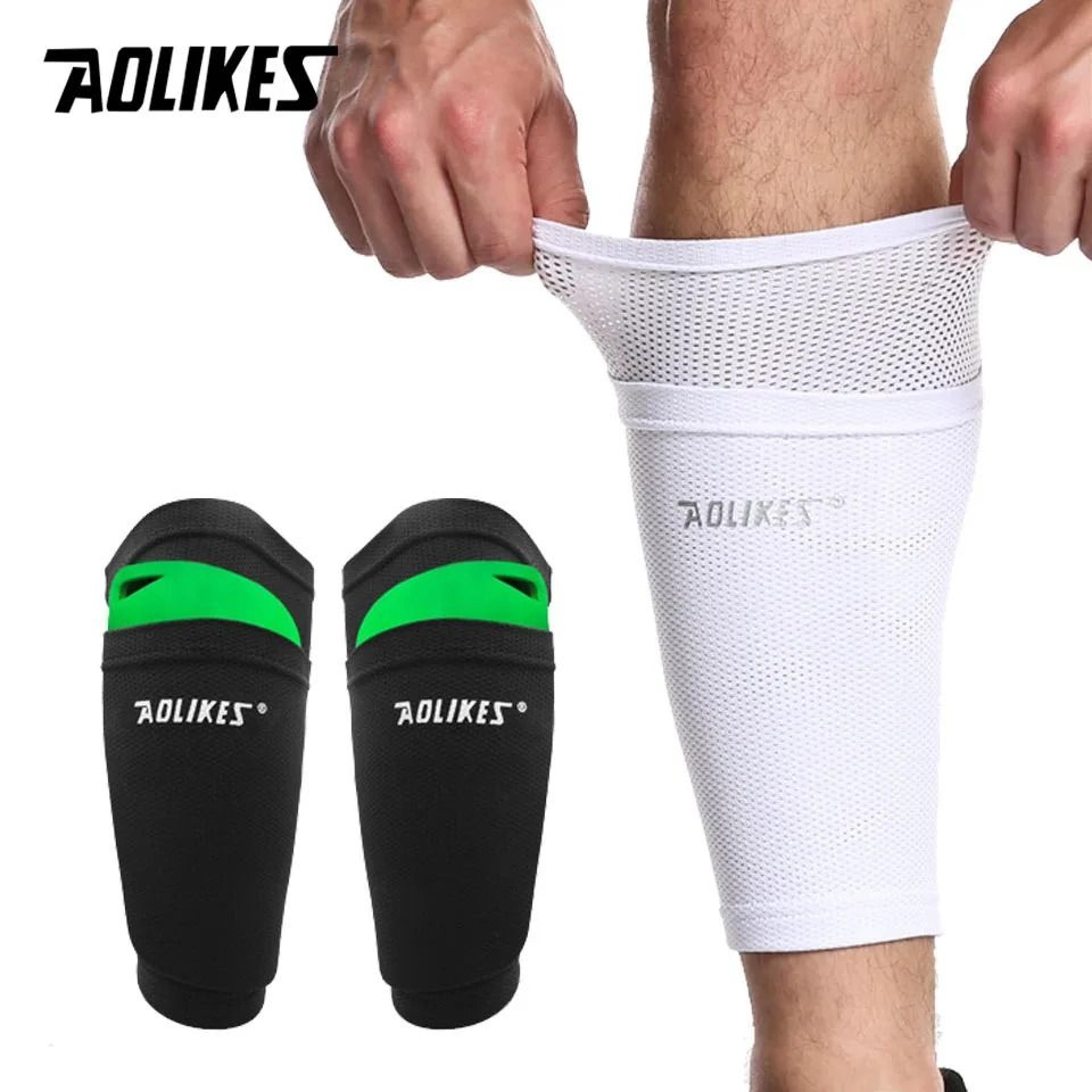 aolikes soccer shin guard sleeves for football calf support and secure sports protection