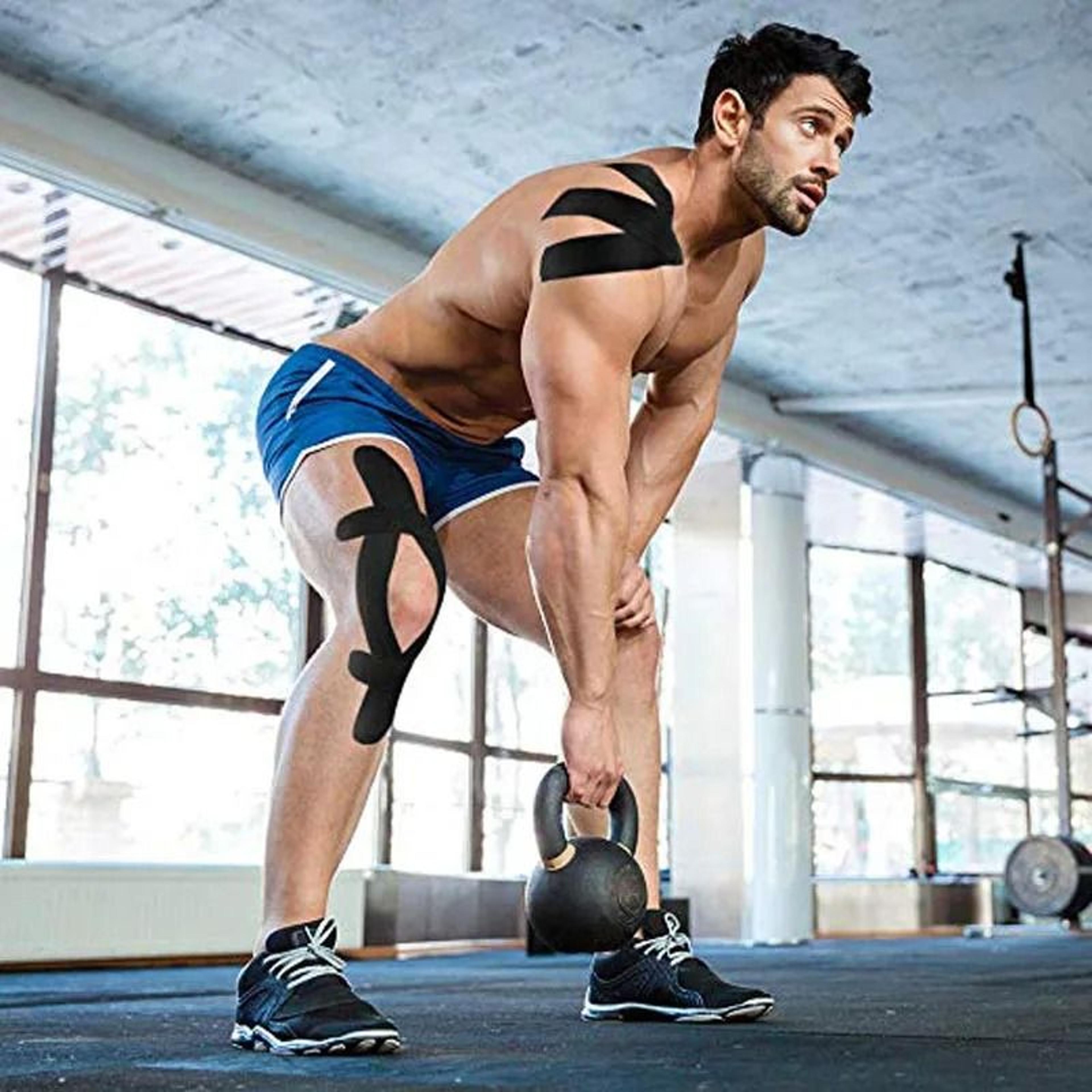 AOLIKES Waterproof Kinesiology Tape For Muscle Support Sports Training And Active Recovery 19