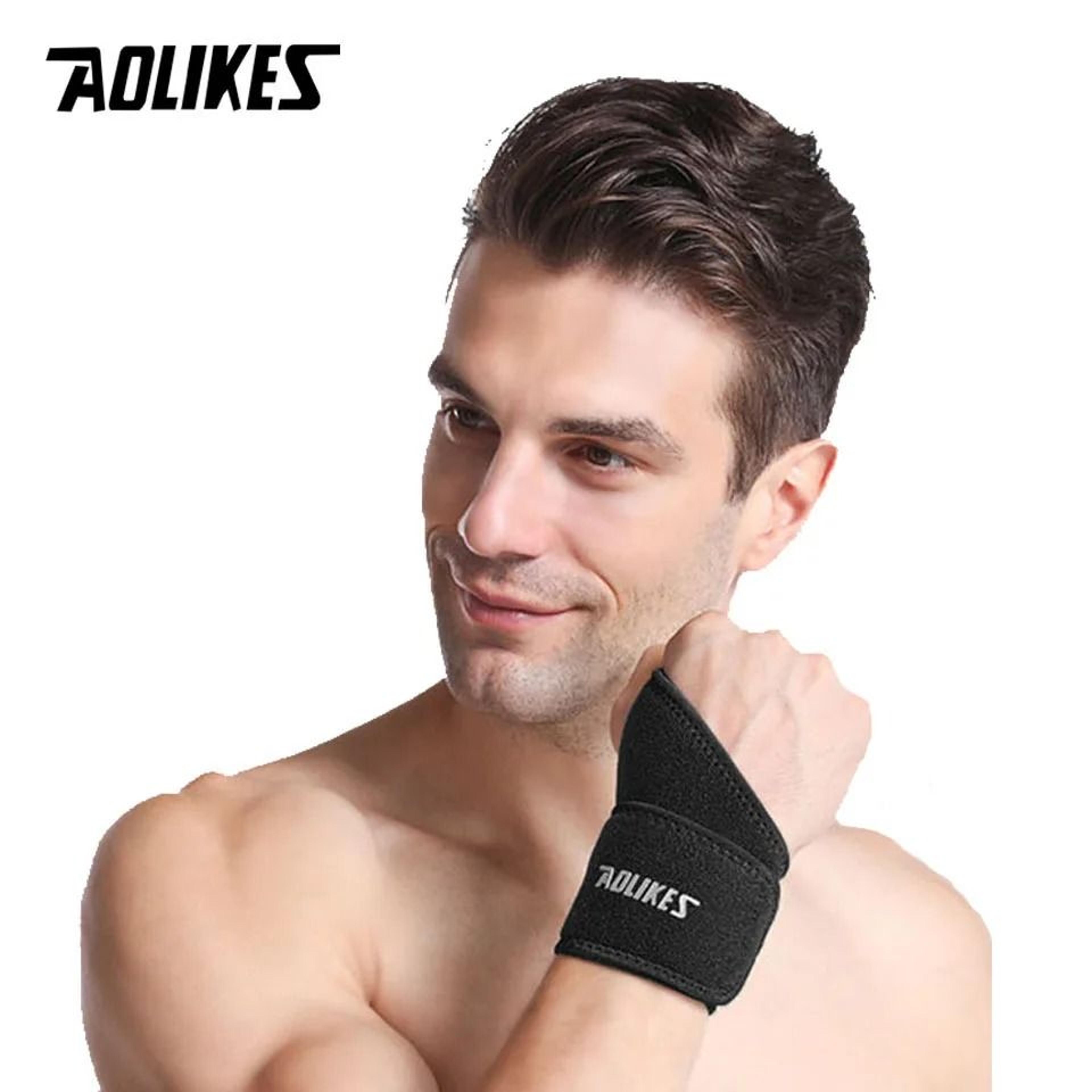 AOLIKES Adjustable Compression Wrist Support Wrap For Sports Work And Daily Joint Protection 7