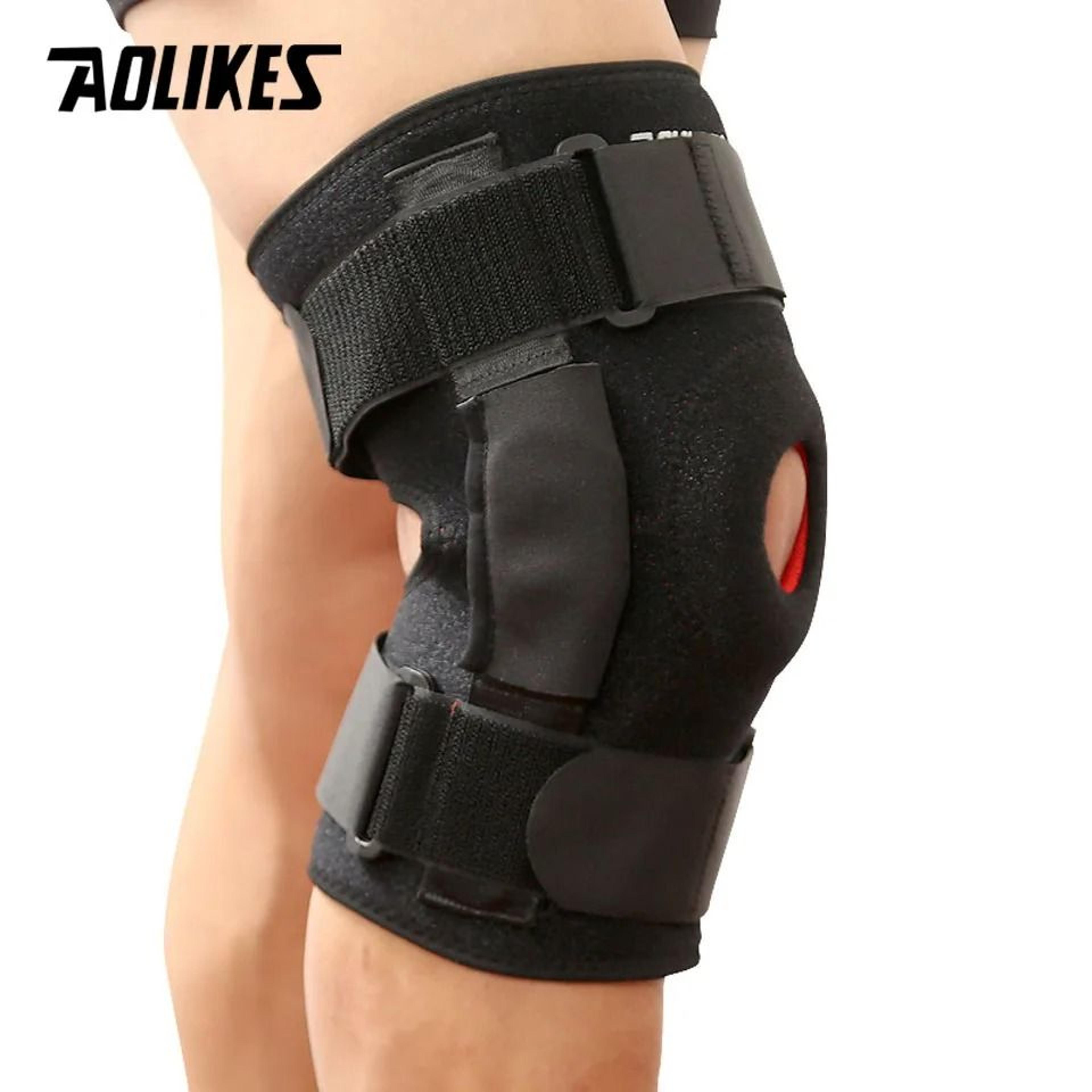 AOLIKES Adjustable Aluminum Stabilizer Knee Brace For Hiking Cycling And Outdoor Joint Support 3
