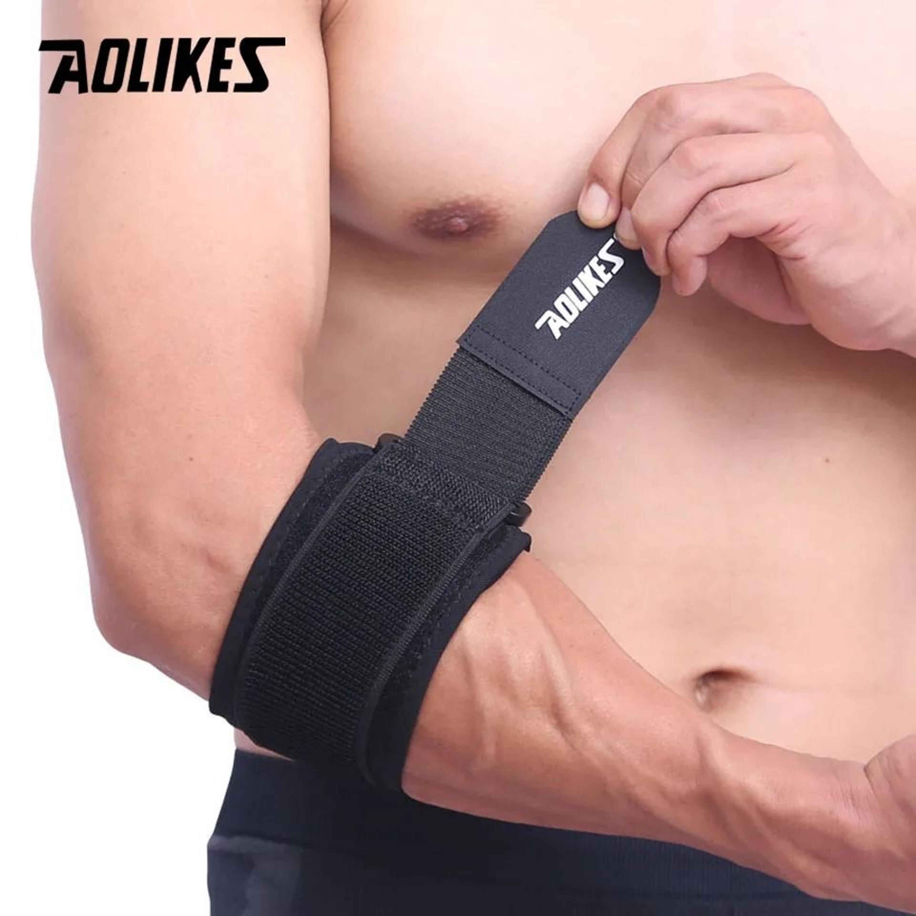 AOLIKES Adjustable Tennis Elbow Brace With Compression Pad For Golf And Sports Support 6