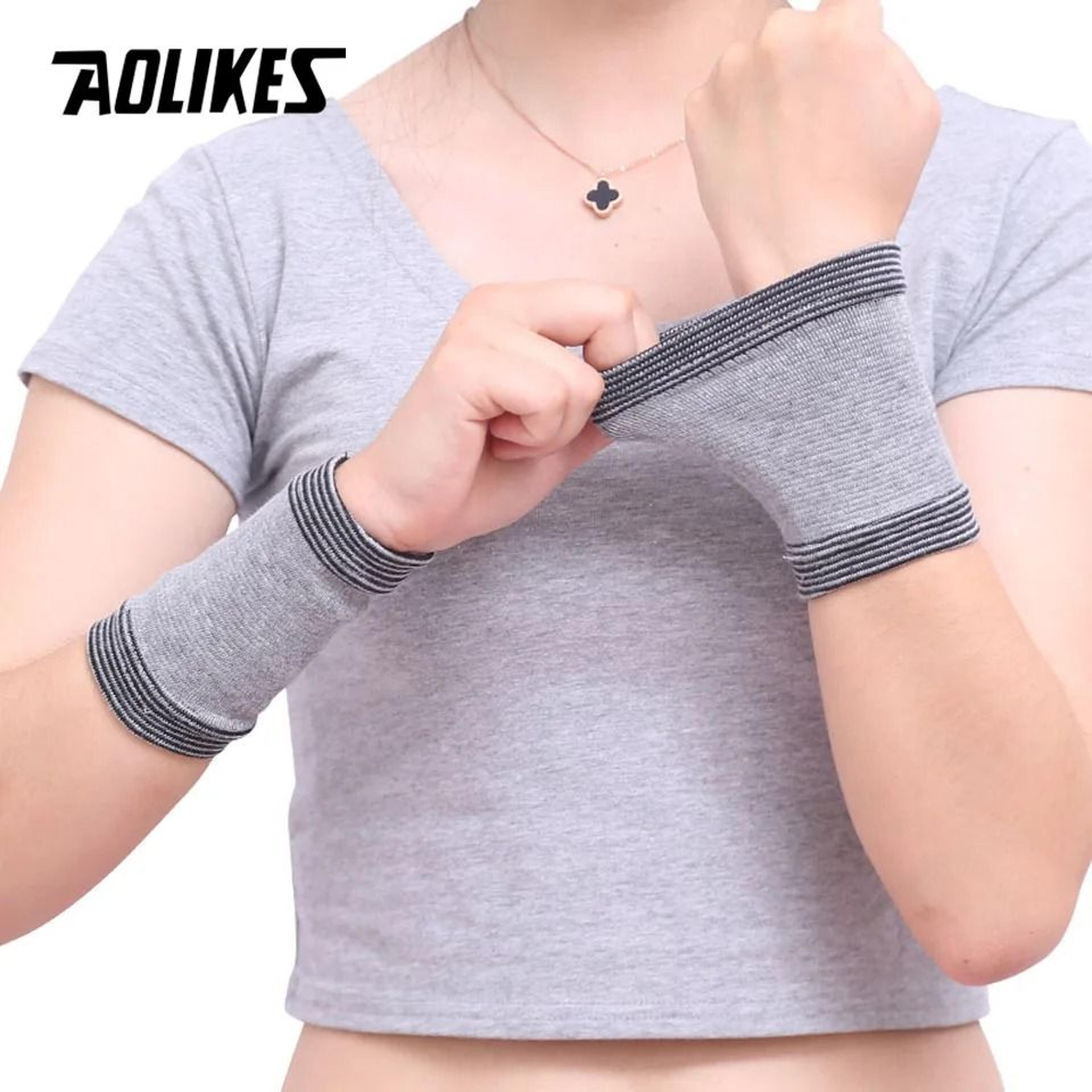 AOLIKES Elastic Knee Compression Sleeves For Sports Support 3