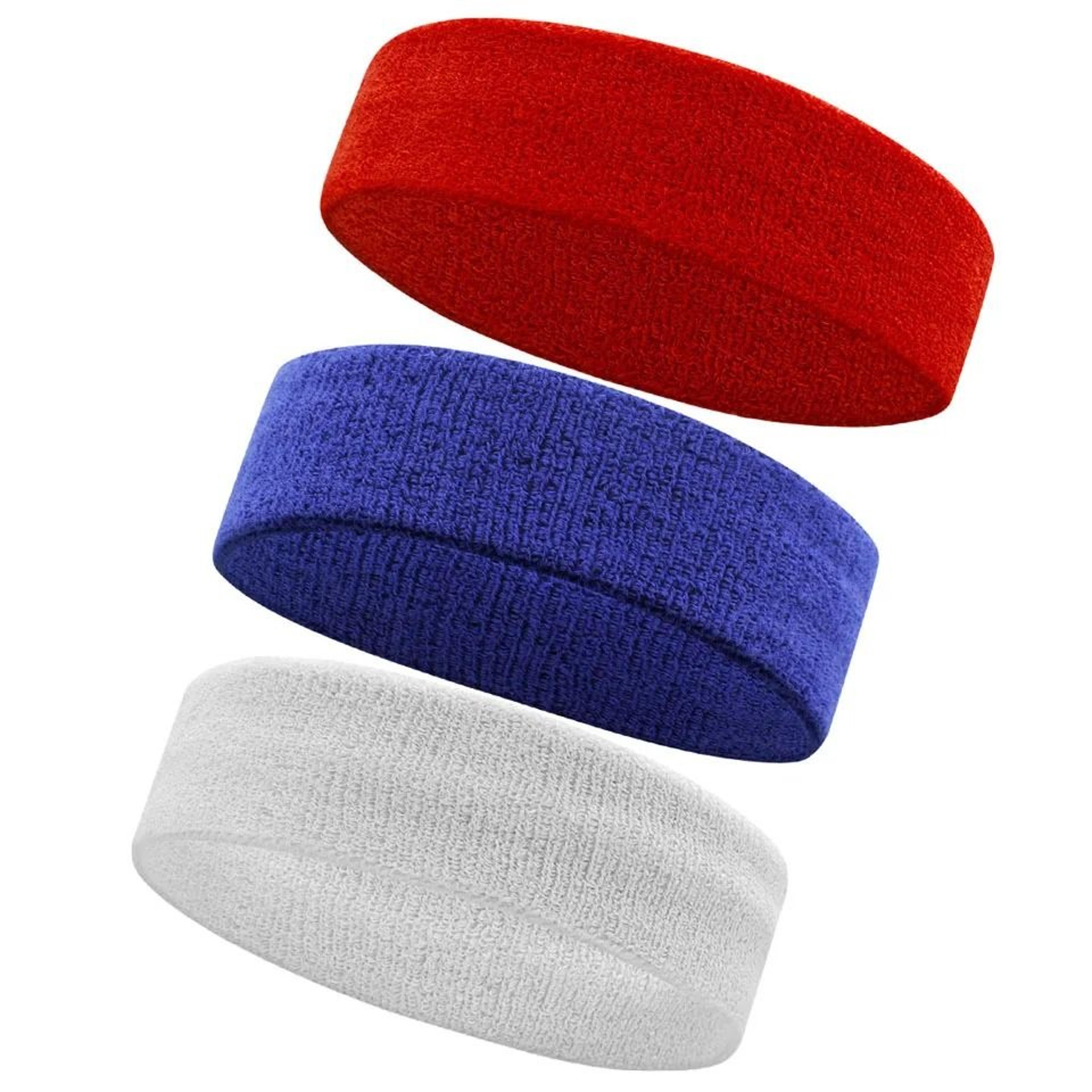 AOLIKES 3 Pack Moisture Wicking Sports Headbands 9