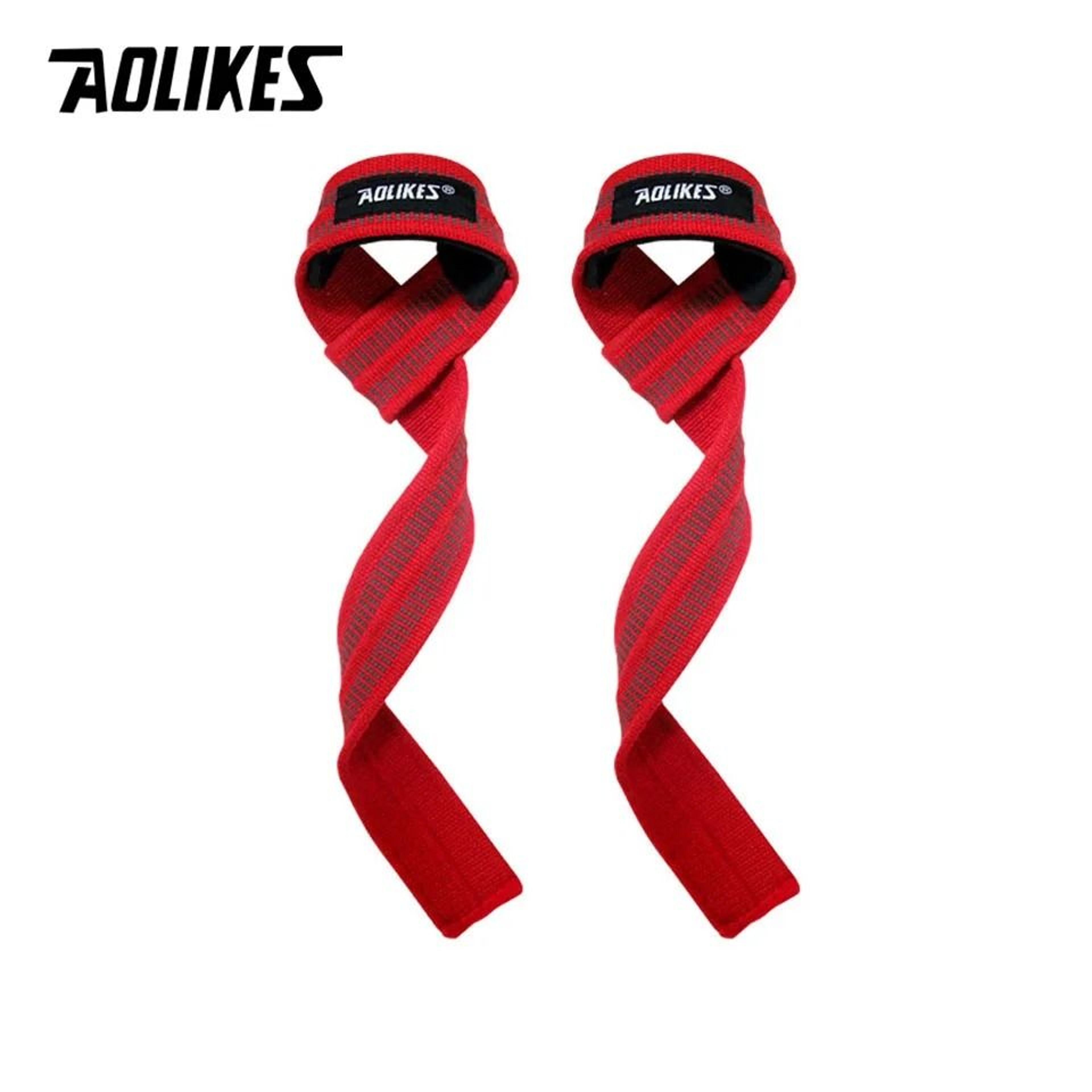 AOLIKES Anti Slip Weight Lifting Straps With Wrist Support 1