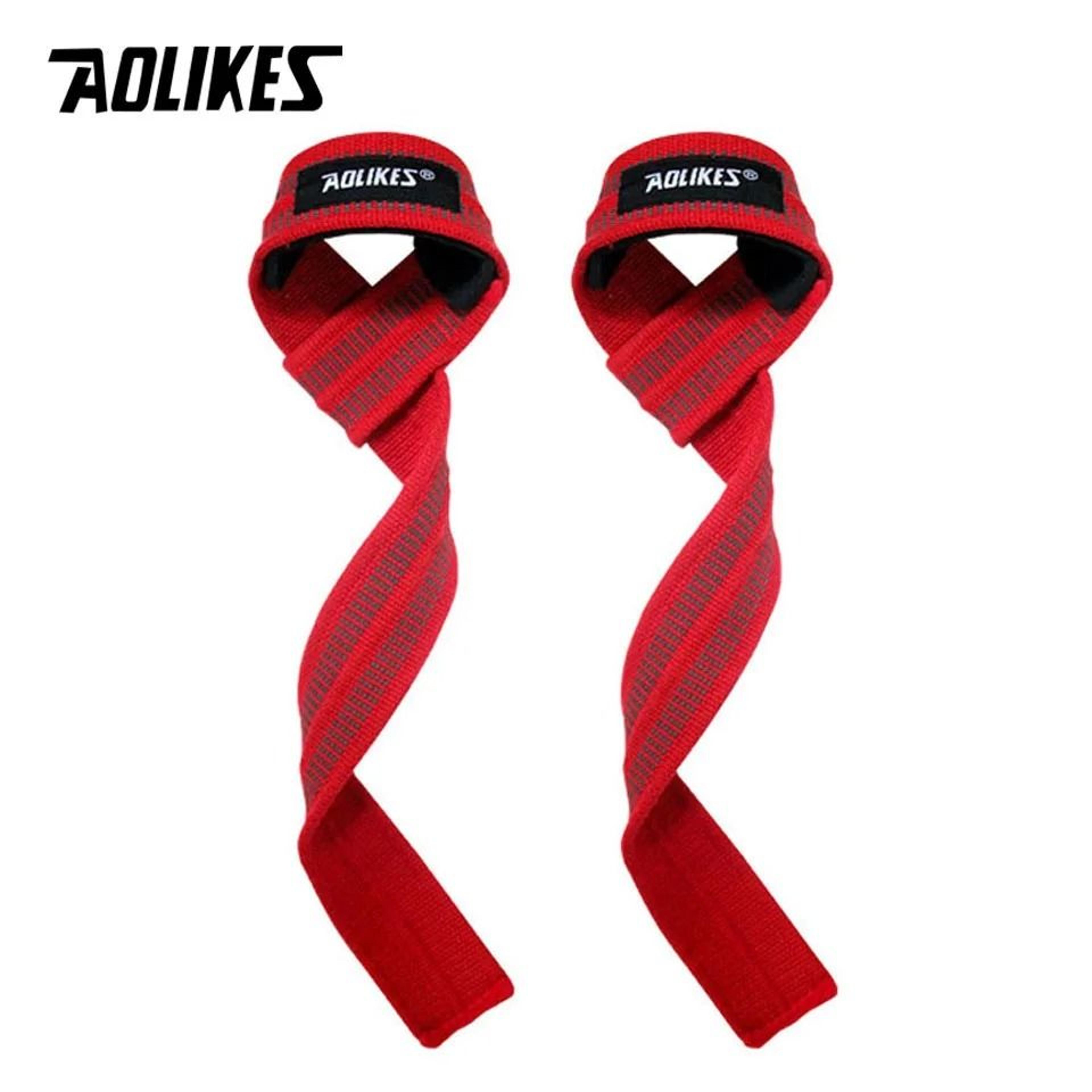 AOLIKES Anti Slip Weight Lifting Straps With Wrist Support 8