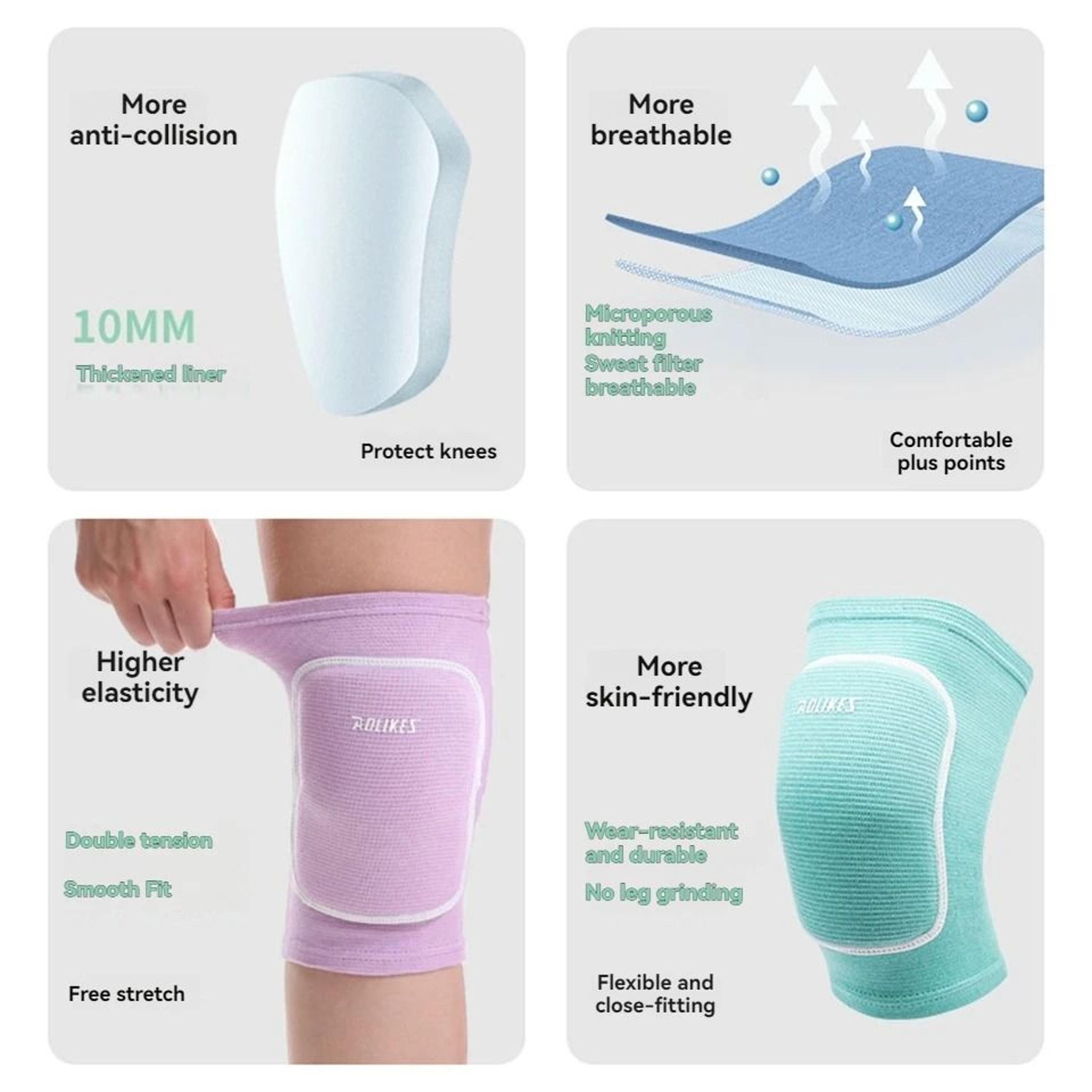 AOLIKES Volleyball Knee Pads With Thick Sponge Protection 7