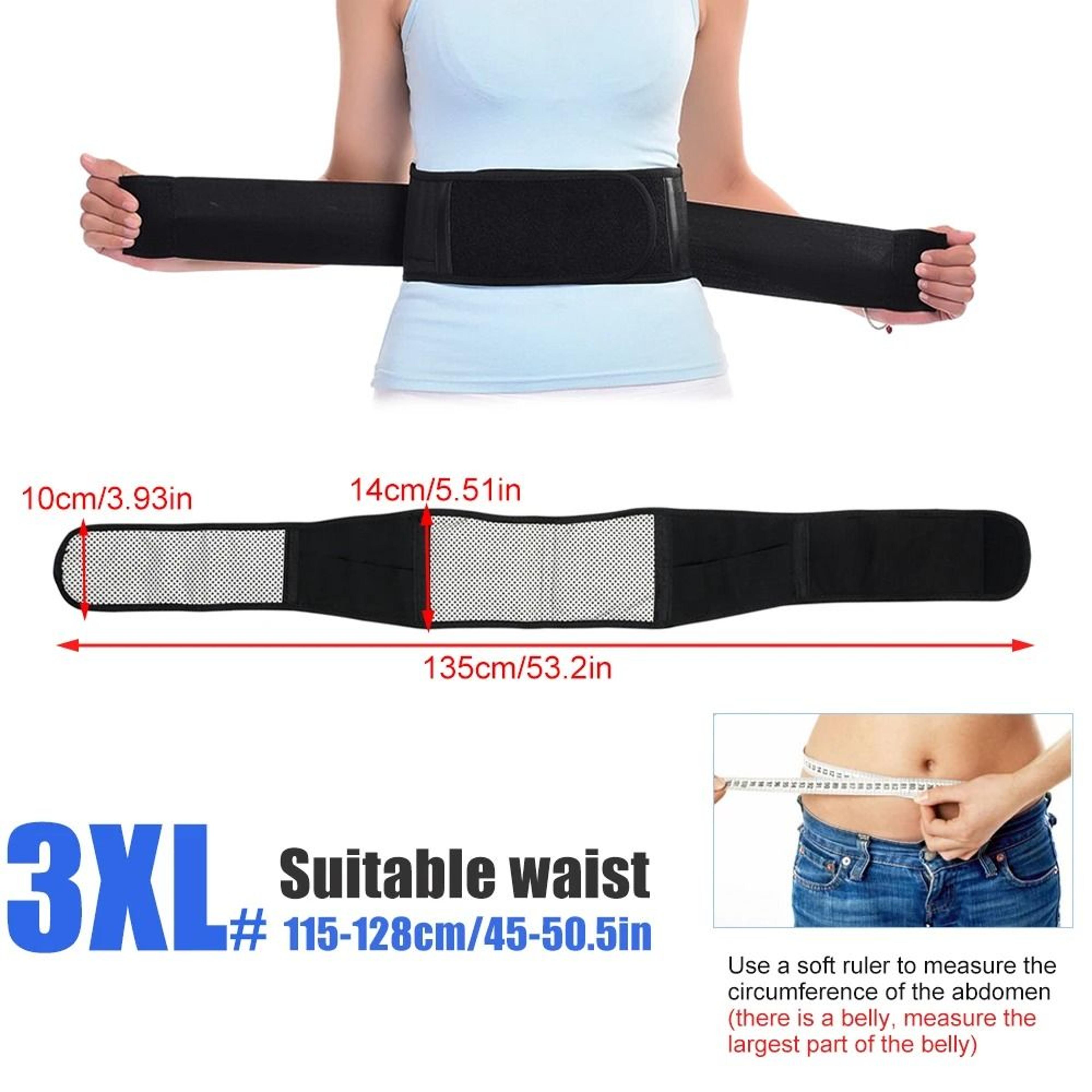 Adjustable Heated Lumbar Support Belt With Magnetic Back Panel 5