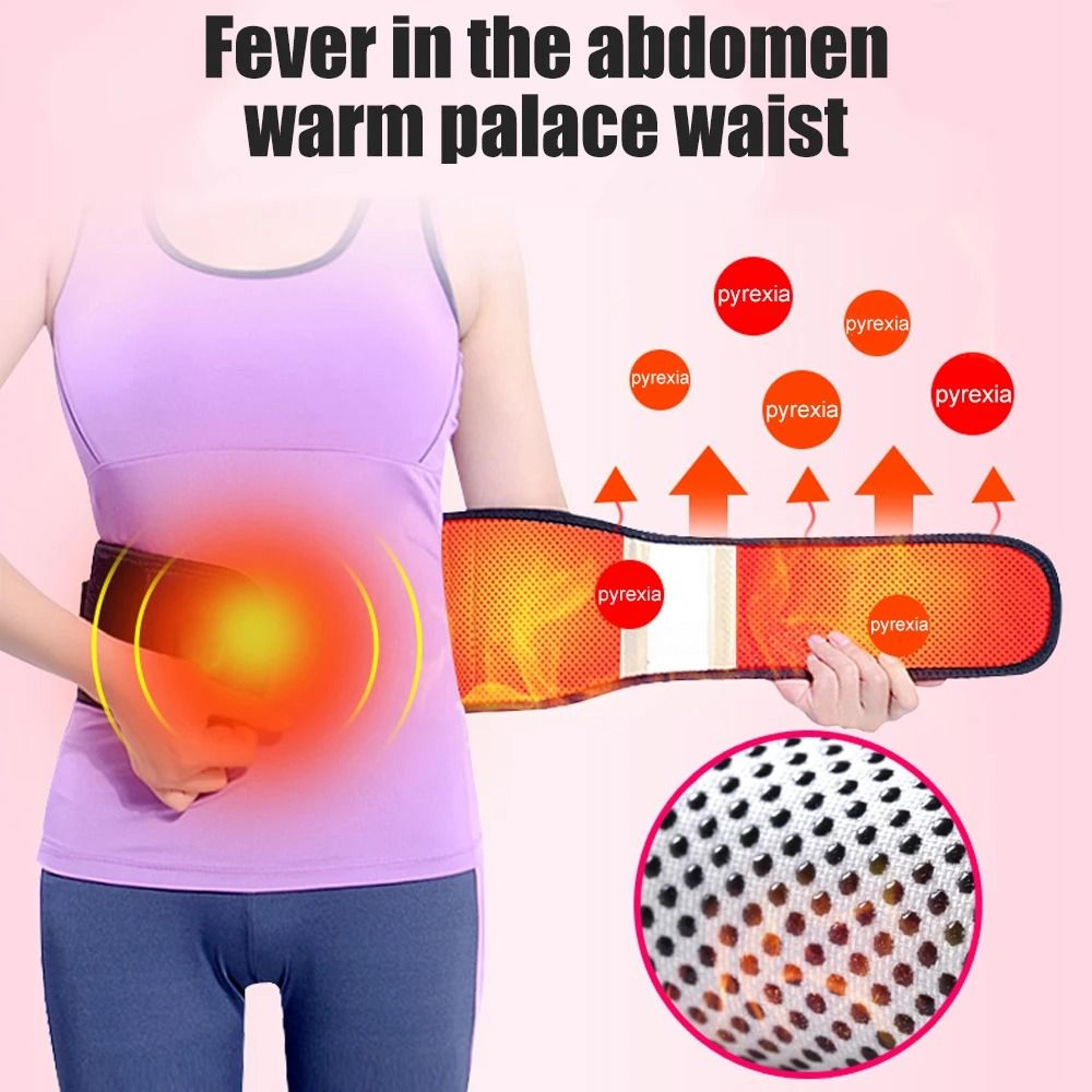 Adjustable Heated Lumbar Support Belt With Magnetic Back Panel 10
